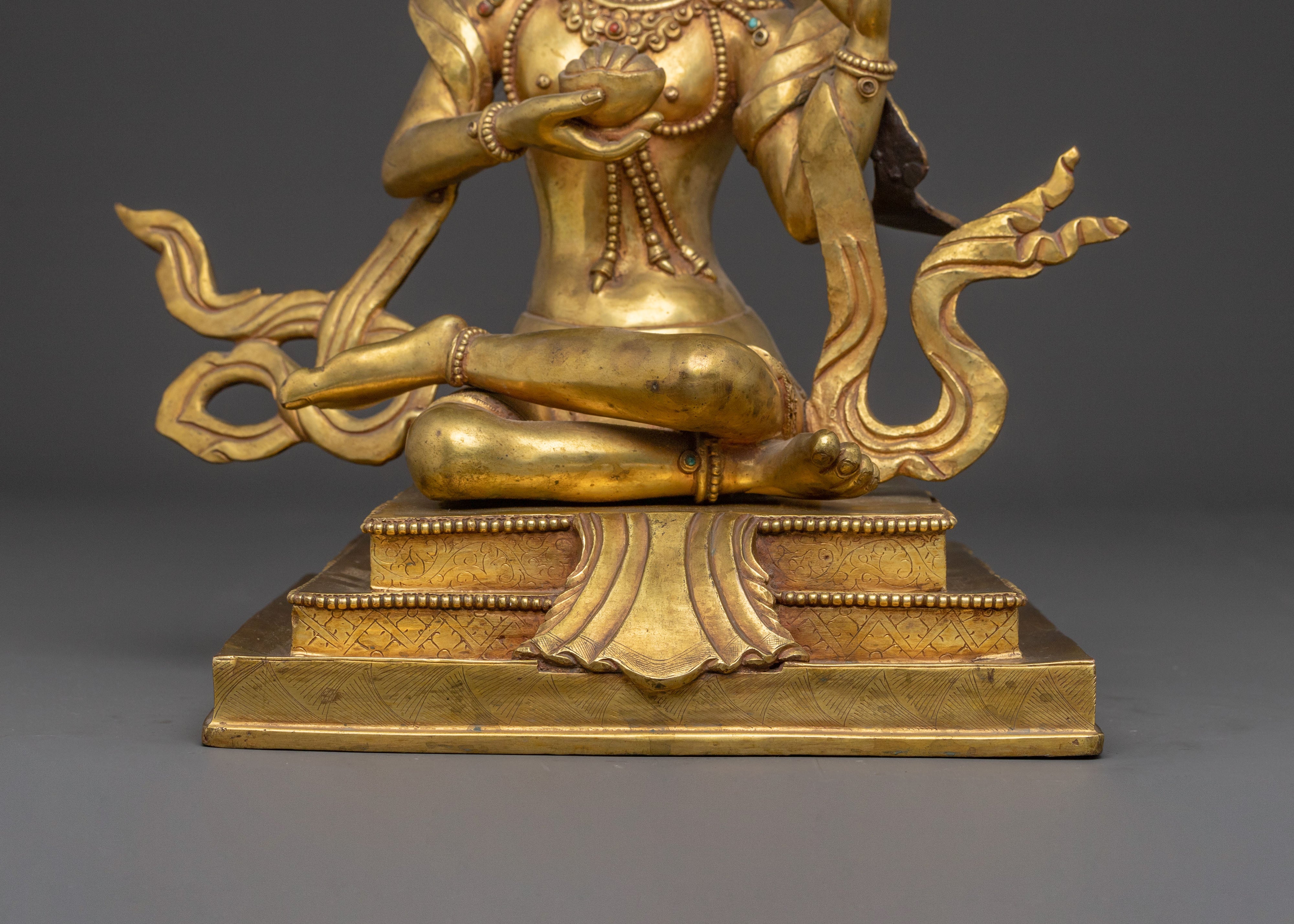 Tilopa Spiritual Statue - Copper Sculpture with Antique Finish
