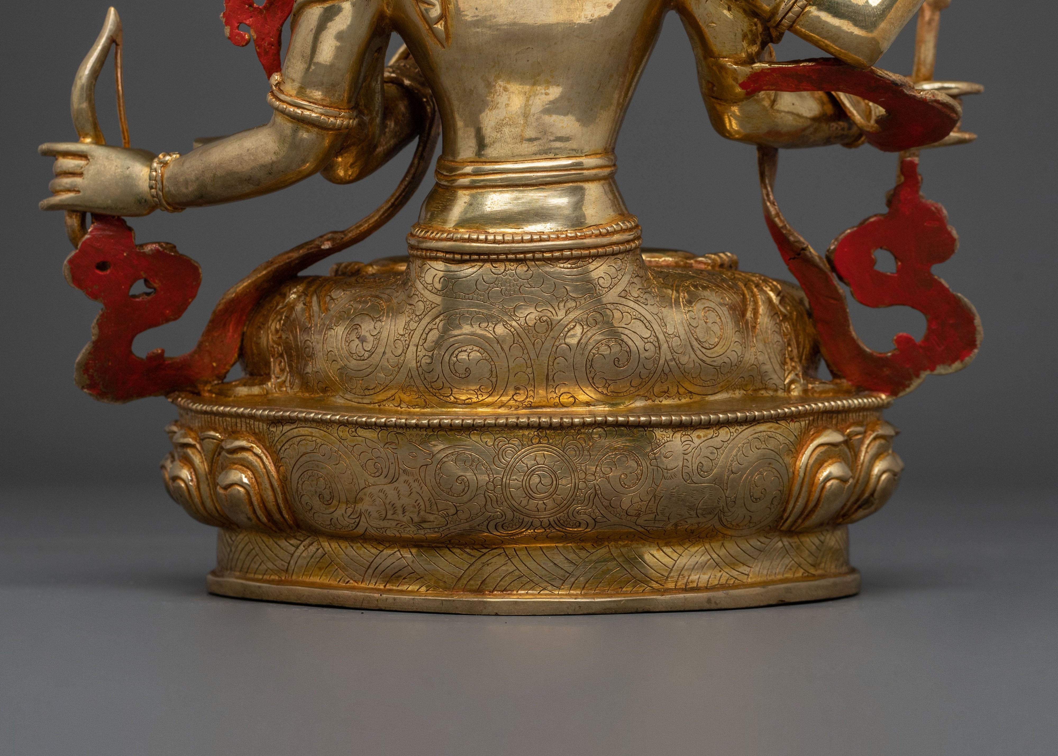 Handmade Maha Manjushri Statue | Bodhisattva of Wisdom