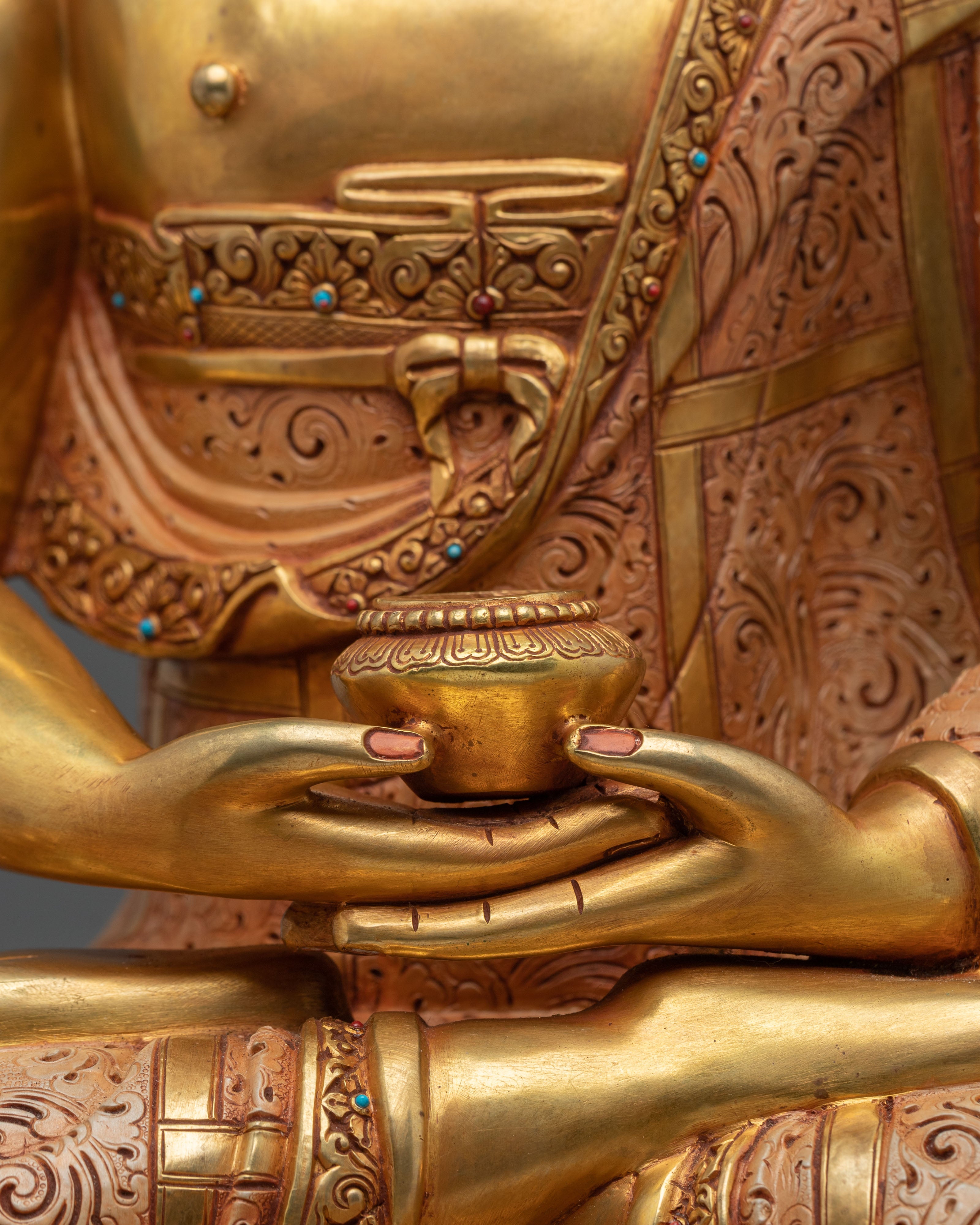 Amitabha Buddha Copper Statue | Tibetan Buddhist Figurine