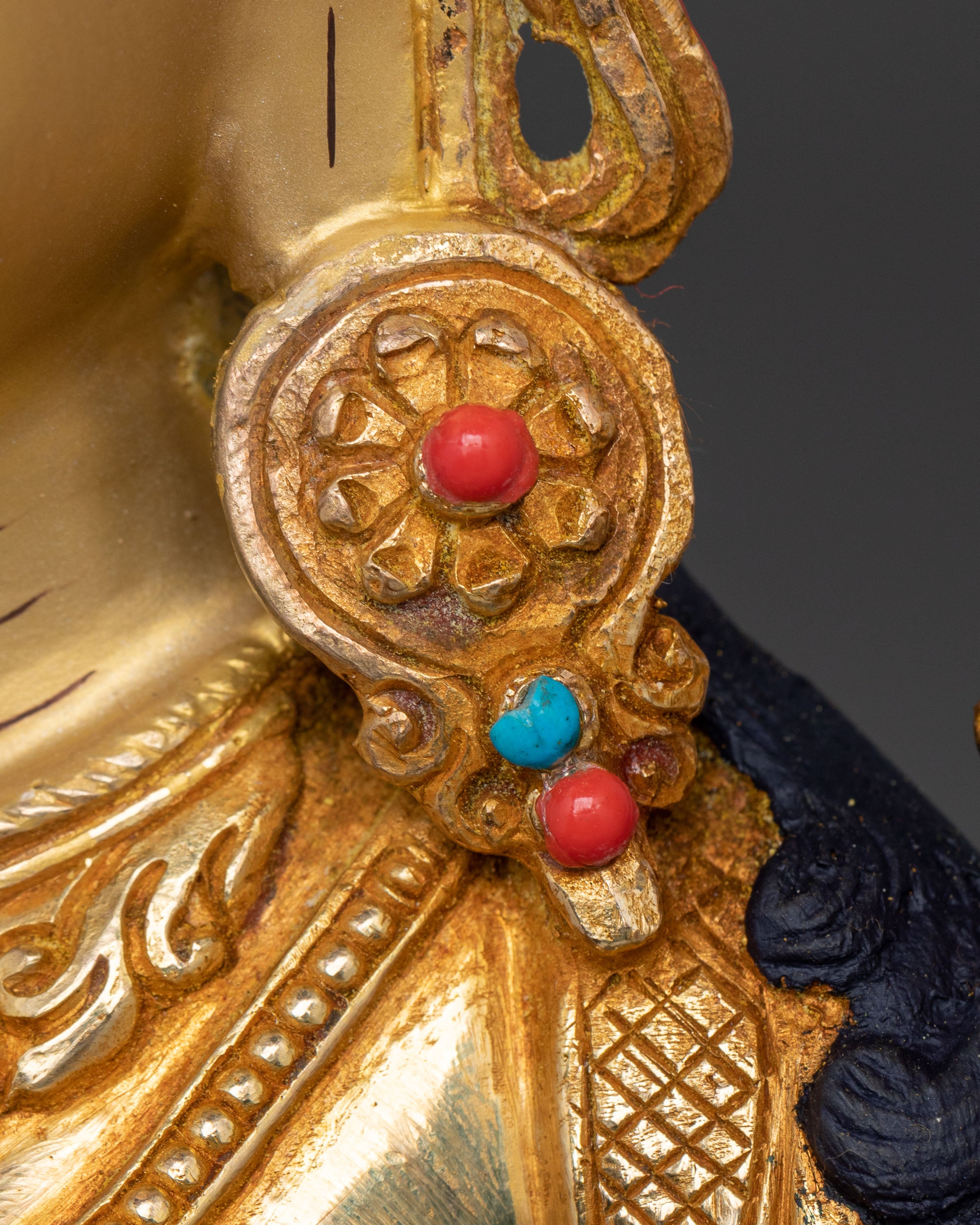 Protector Green Tara Sculpture: Home Decor