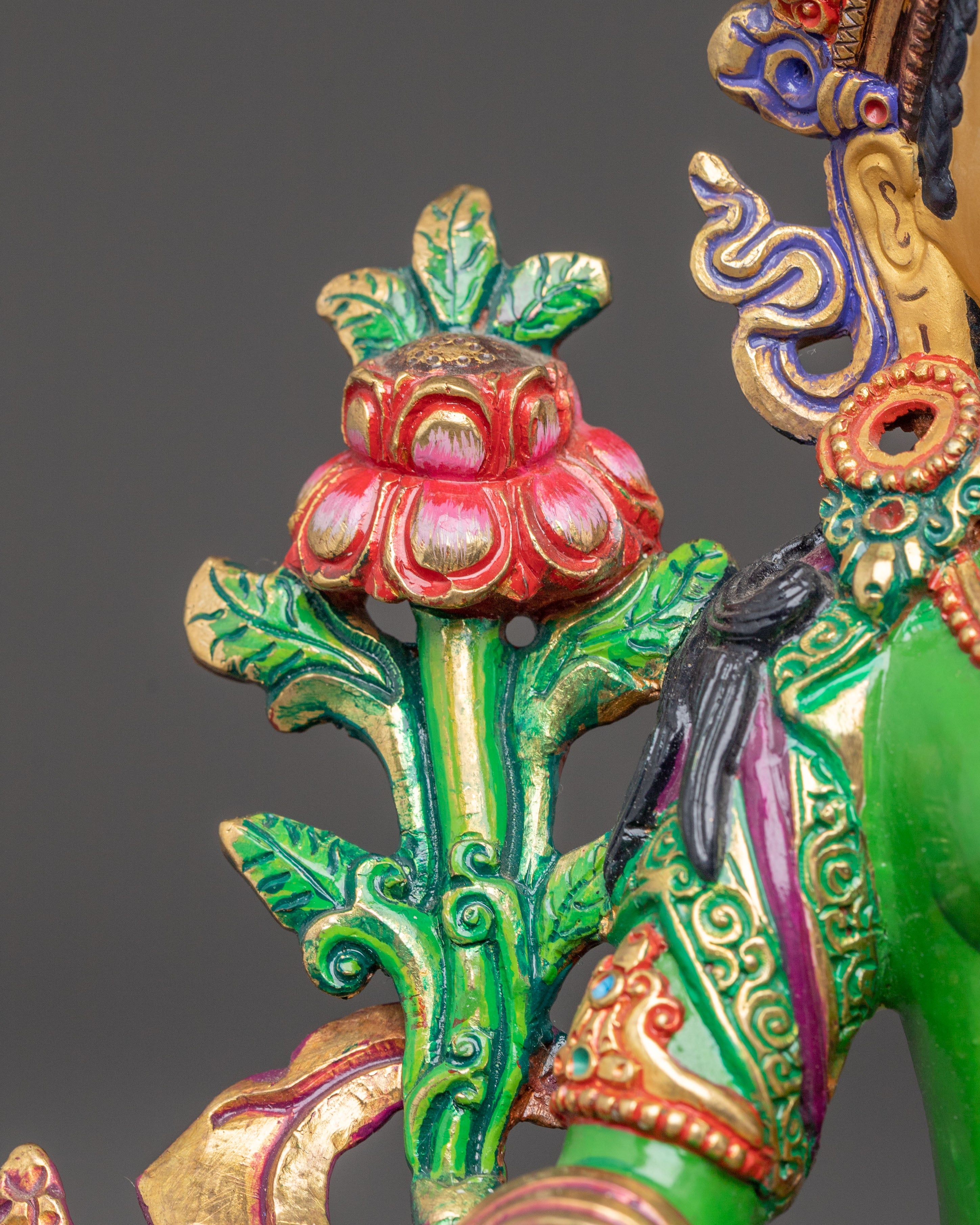 Mother Green Tara Handcrafted Statue | Embodiment of Compassion
