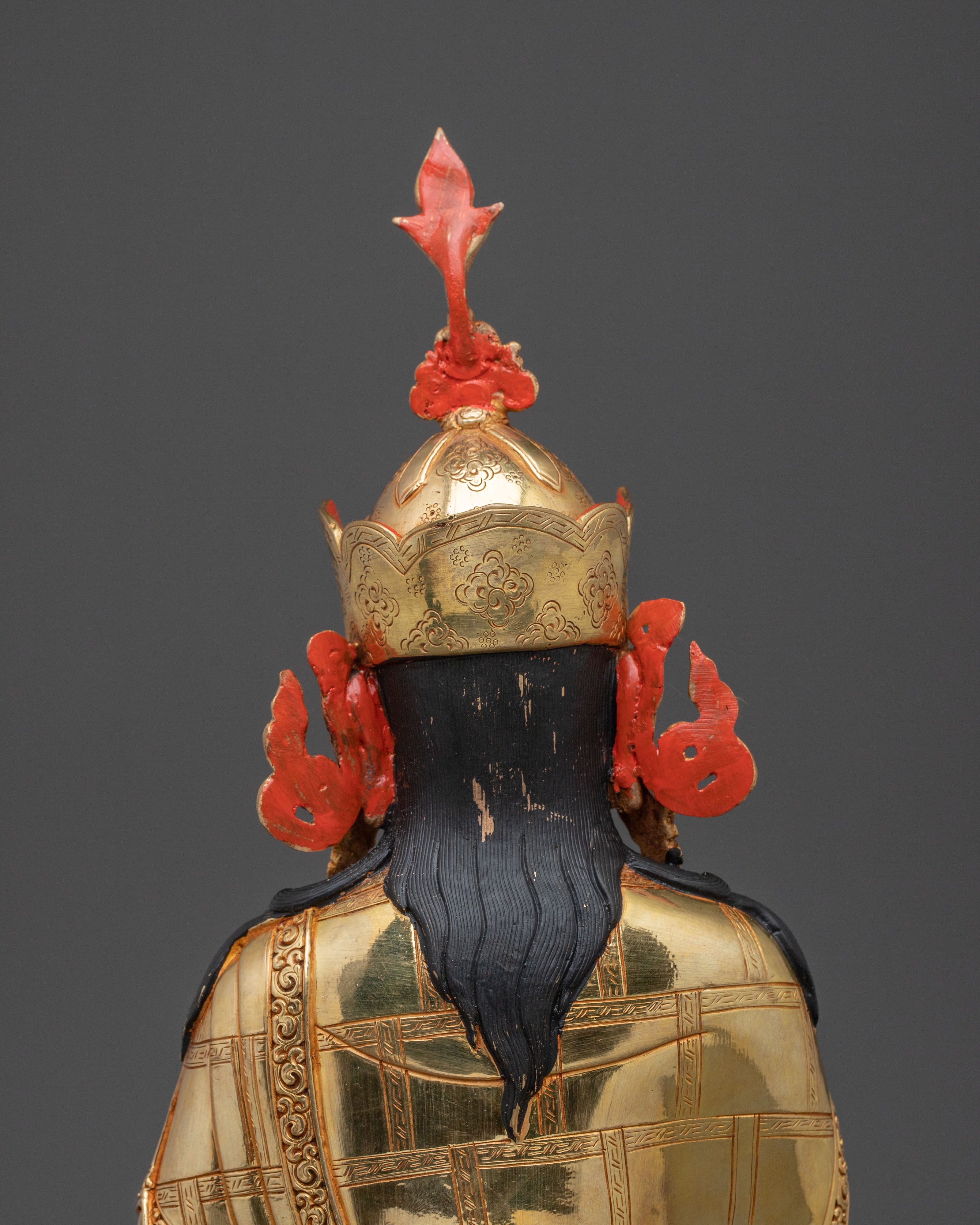 Guru Norla Buddhist Statue | 24K Gold Gilded Sacred Sculpture