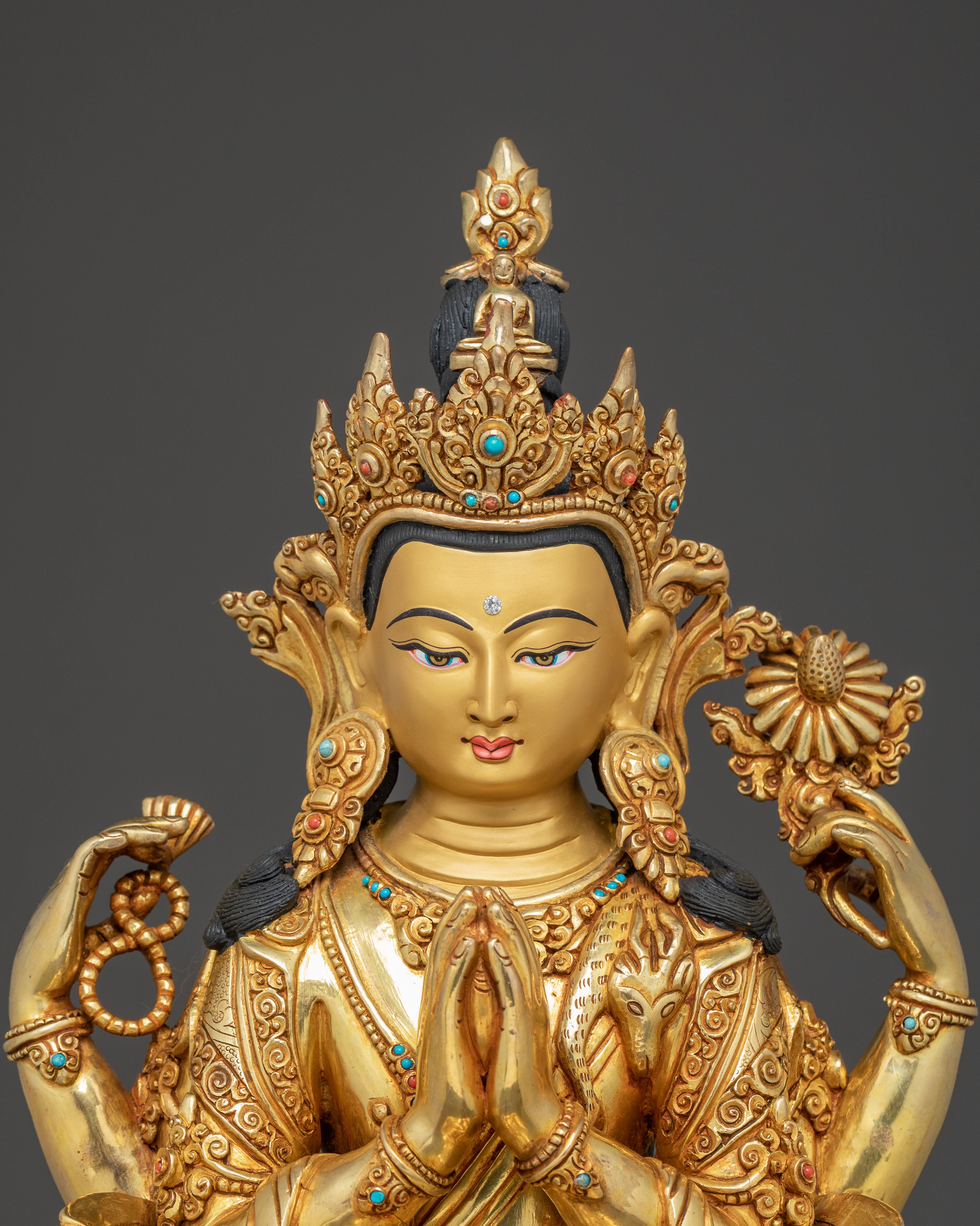 Bodhisattva Statues Set | Copper Handmade Statue