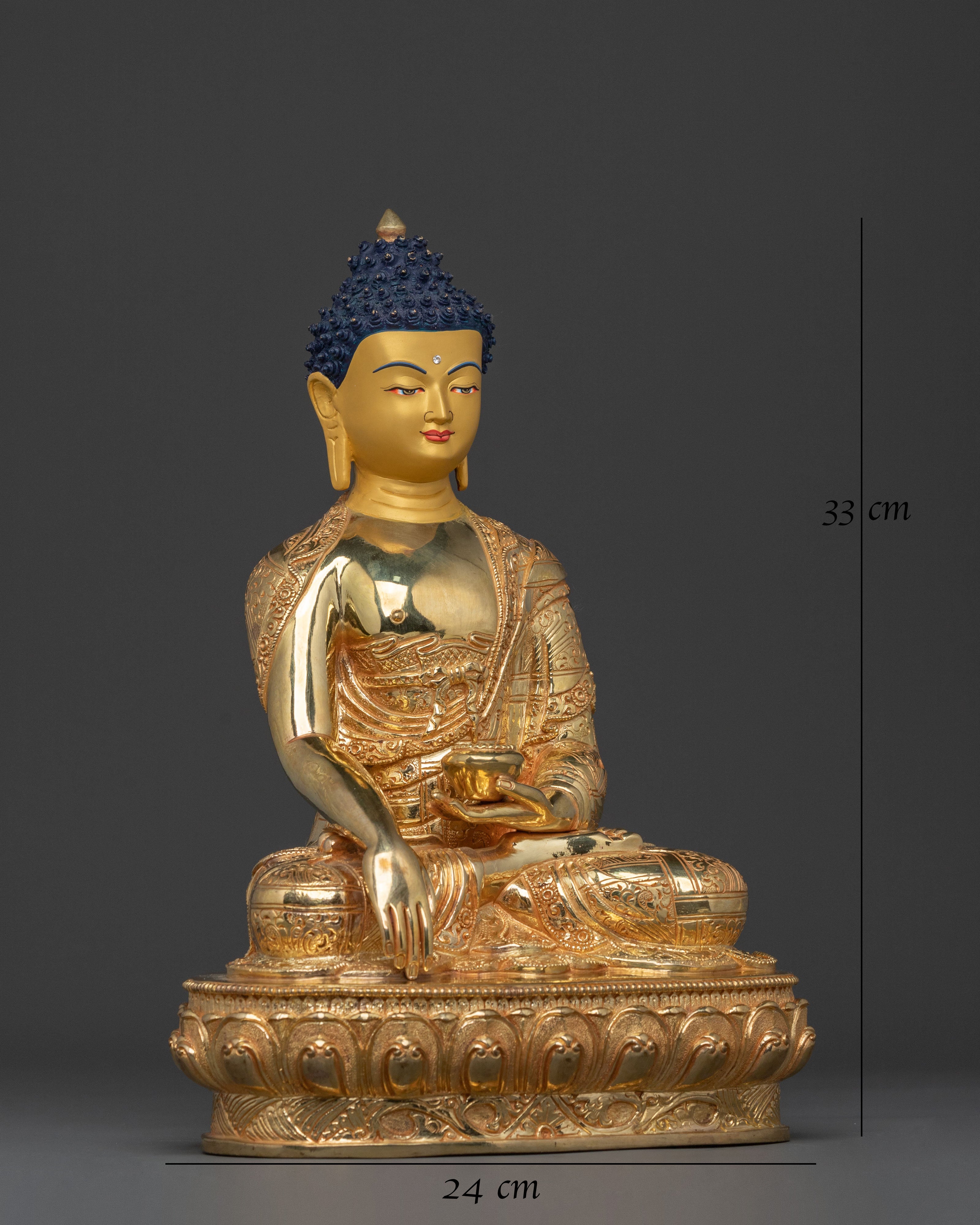 Peaceful Meditation Figurine of Shakyamuni Buddha