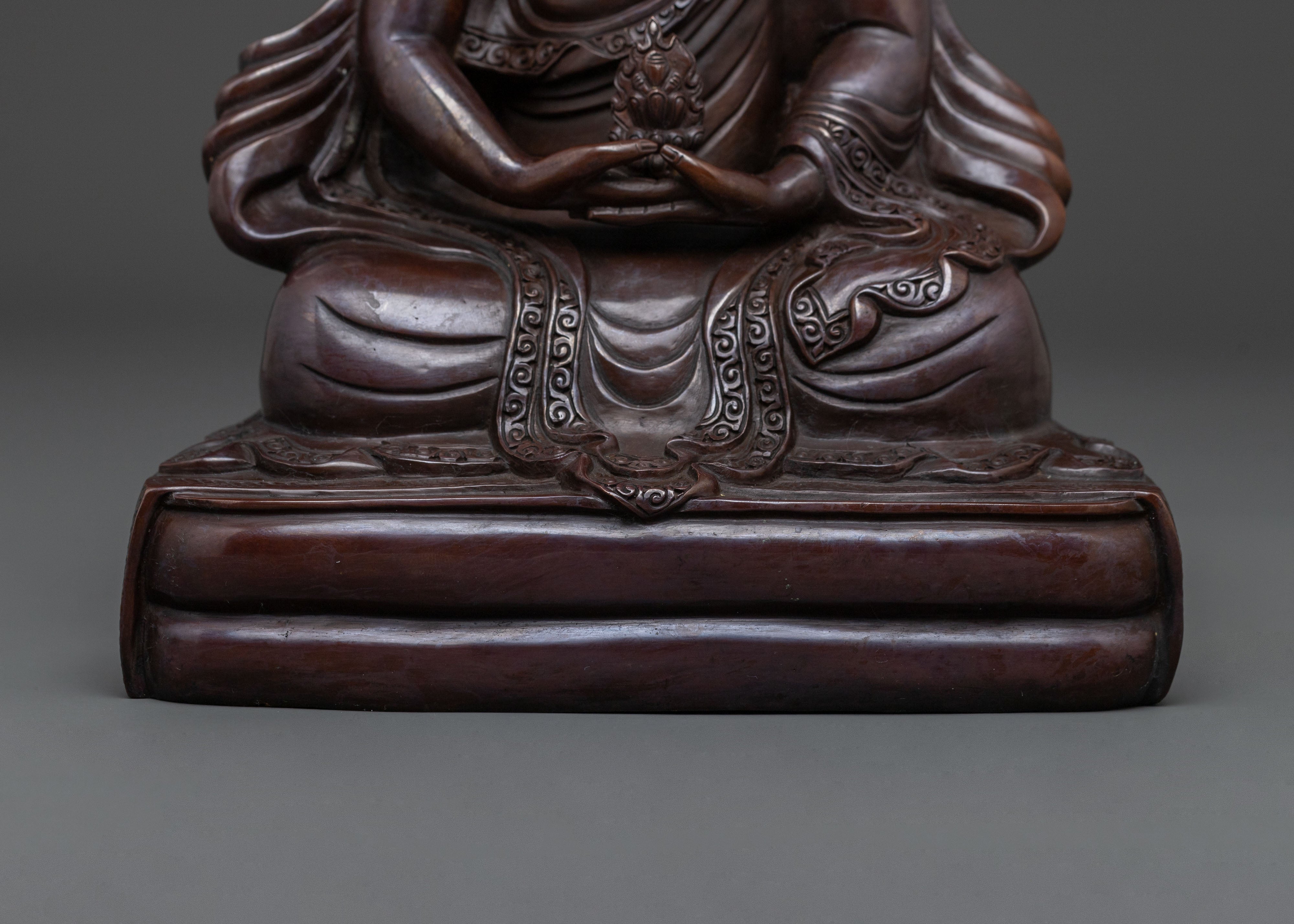 Gampopa: Buddhist Master Sculpture | The Physician Yogi of Tibetan Buddhism