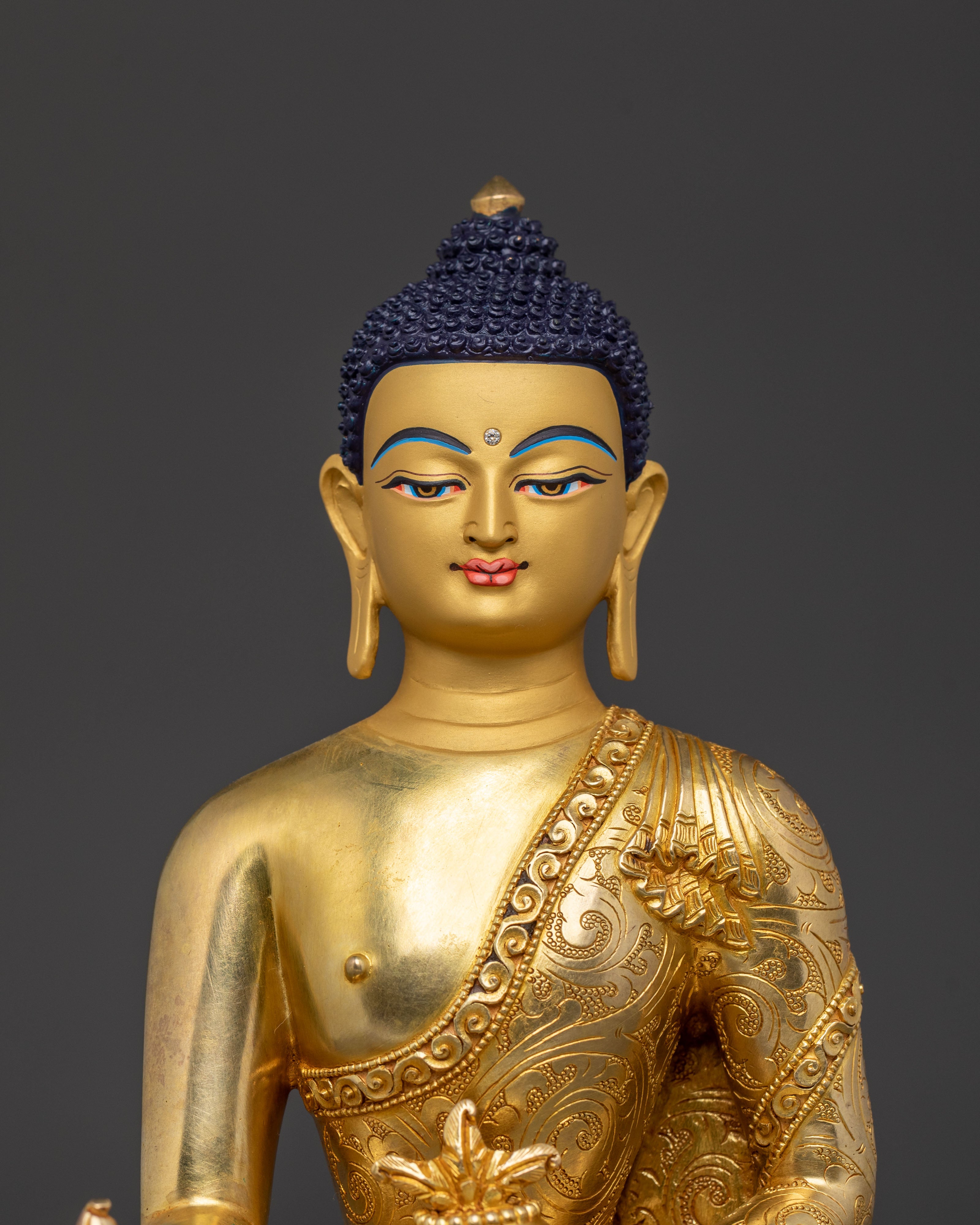 Handmade Medicine Buddha Statue | Spiritual Healing