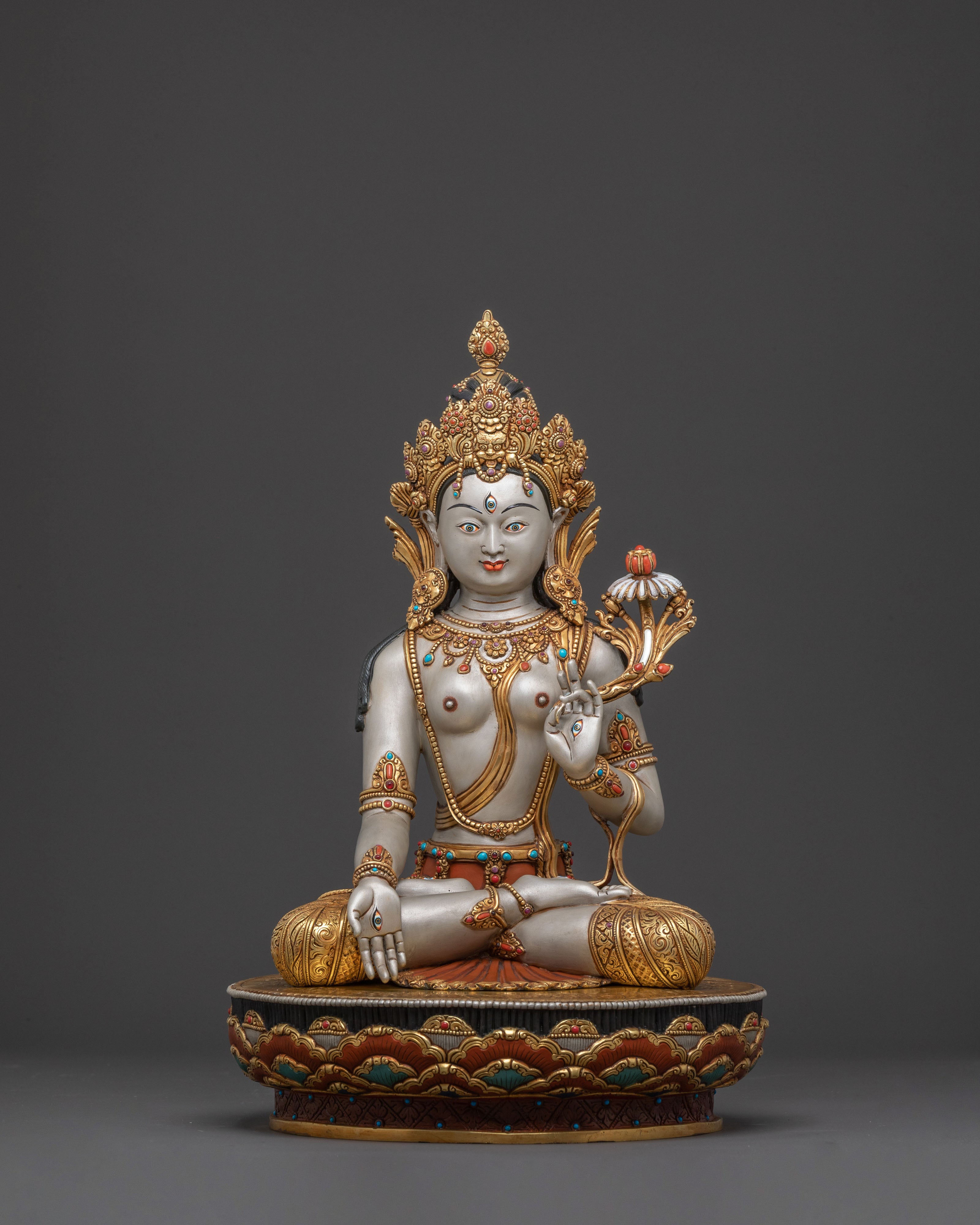 Longevity White Tara Statue | Symbolism of Healing
