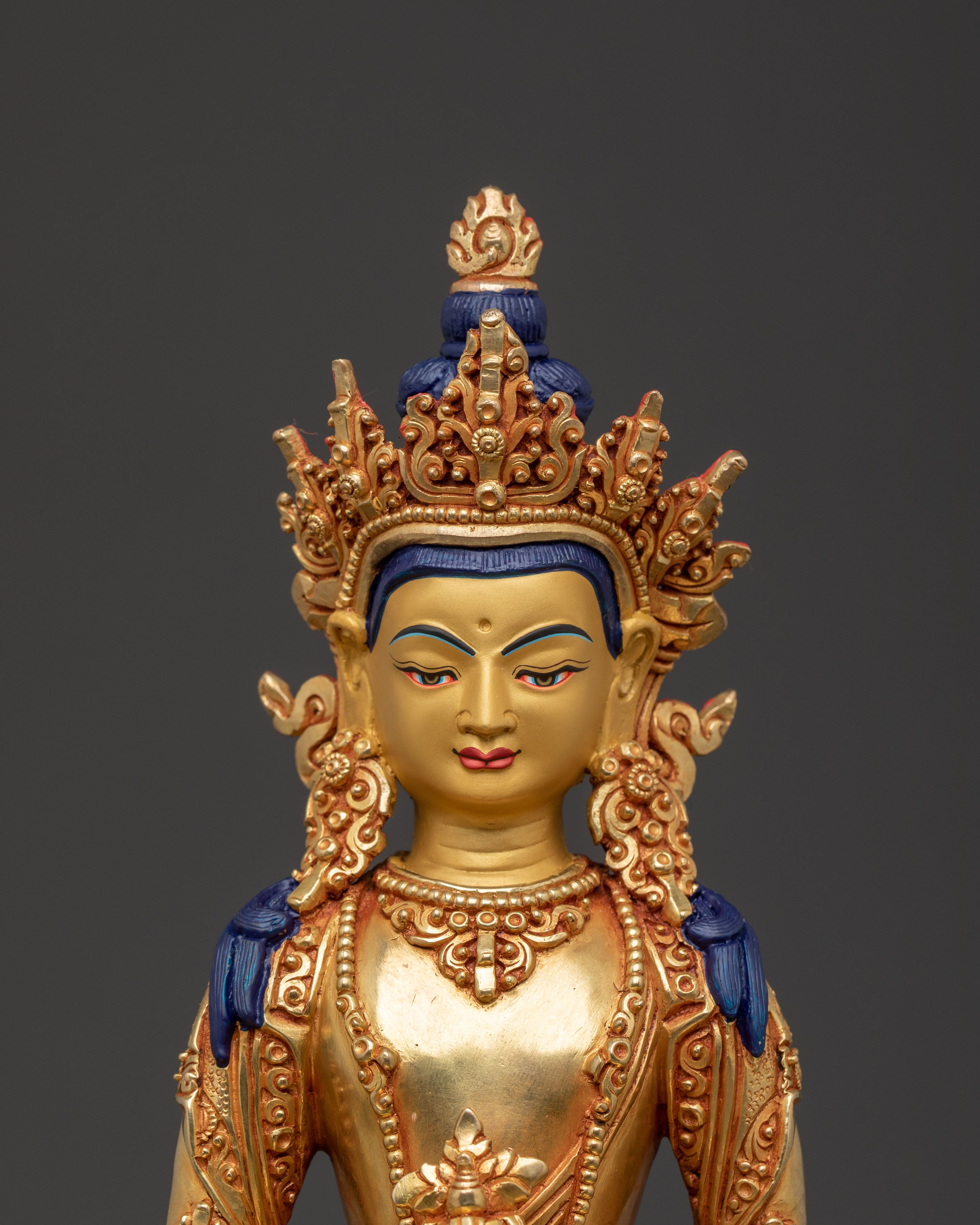 Amitayus Statue Infinite Life | 24K Gold Gilded