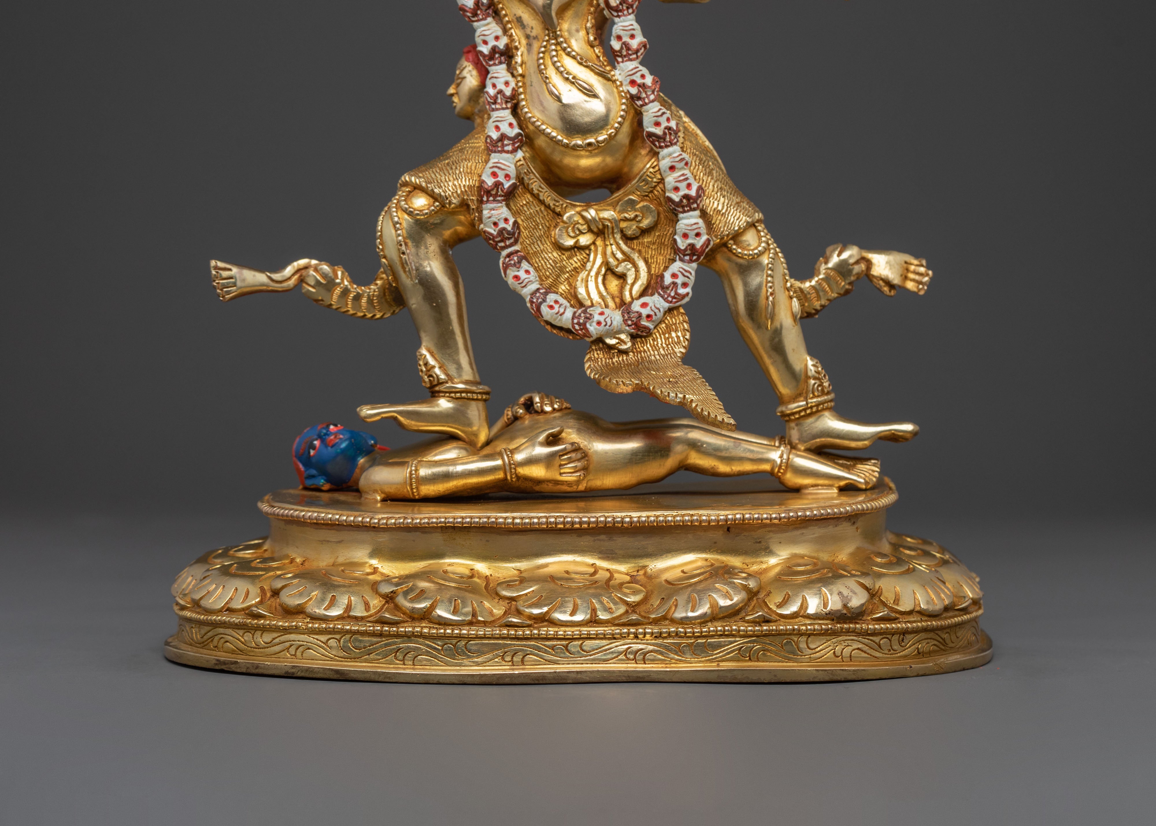 Three Dharmapalas Handcrafted Statue Set