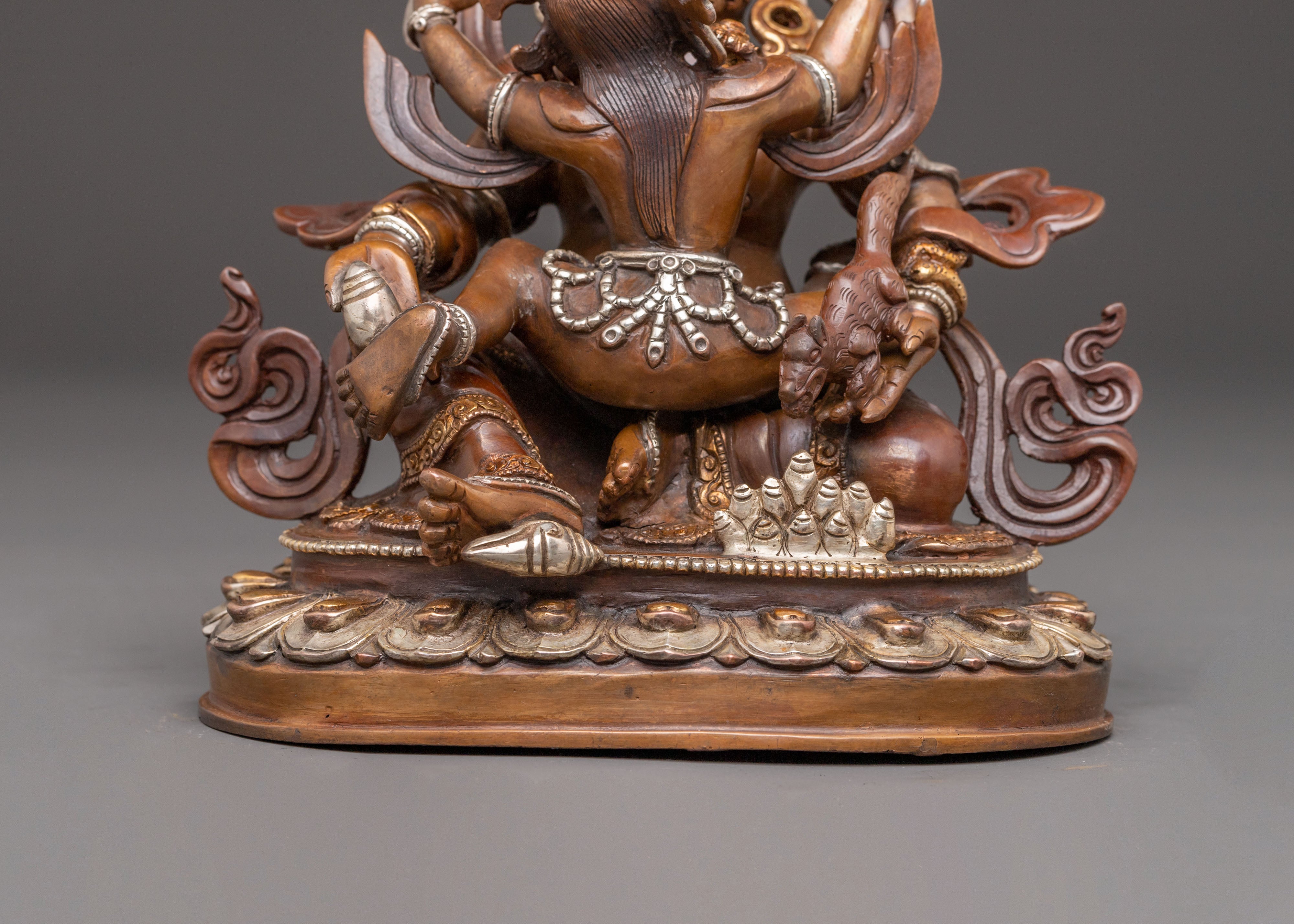 Dzambhala Statue With Consort | Traditional Artwork