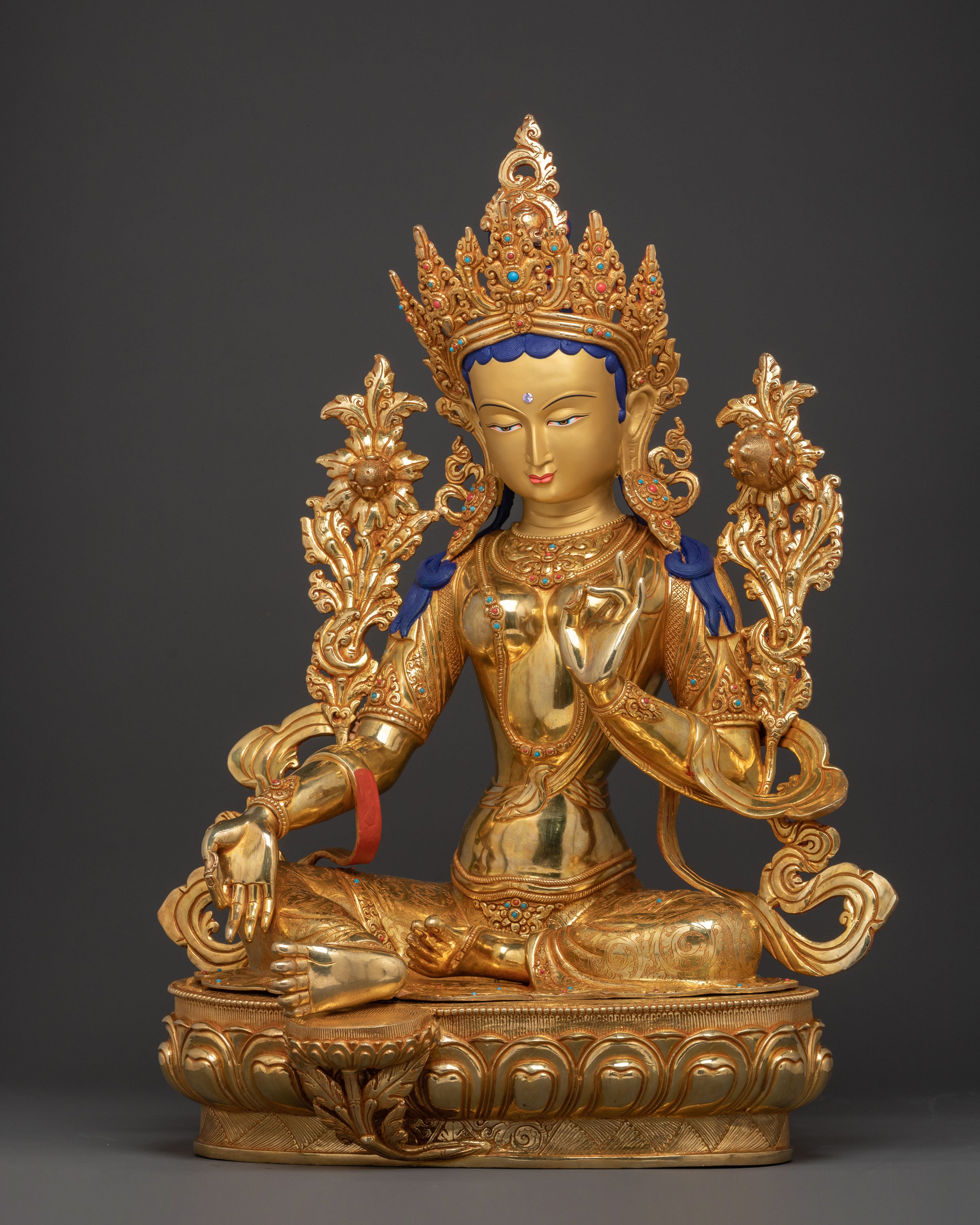 Guardian Green Tara Statue | Handcrafted Elegance