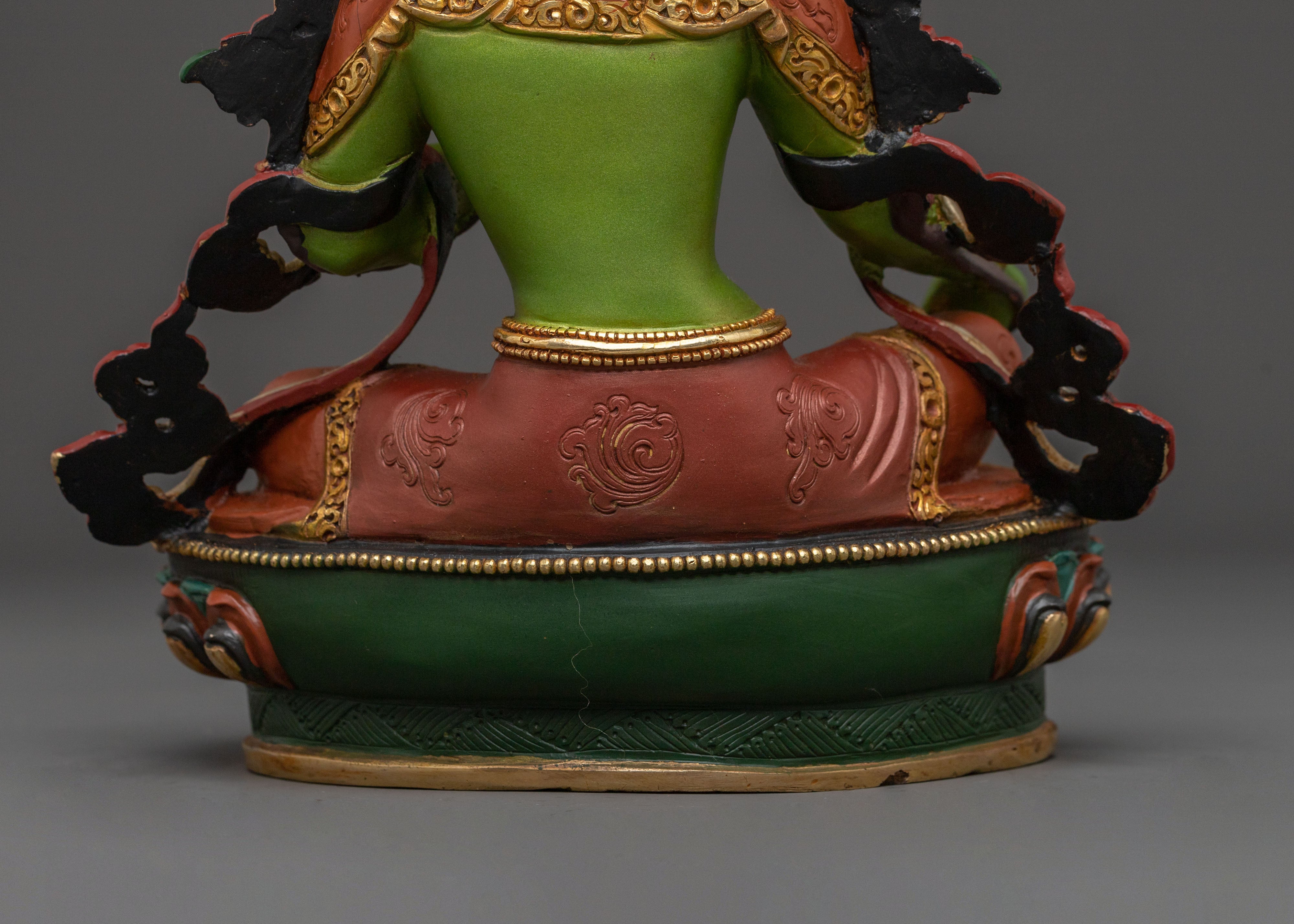 Green Tara Traditional Statue | Mother Figurine