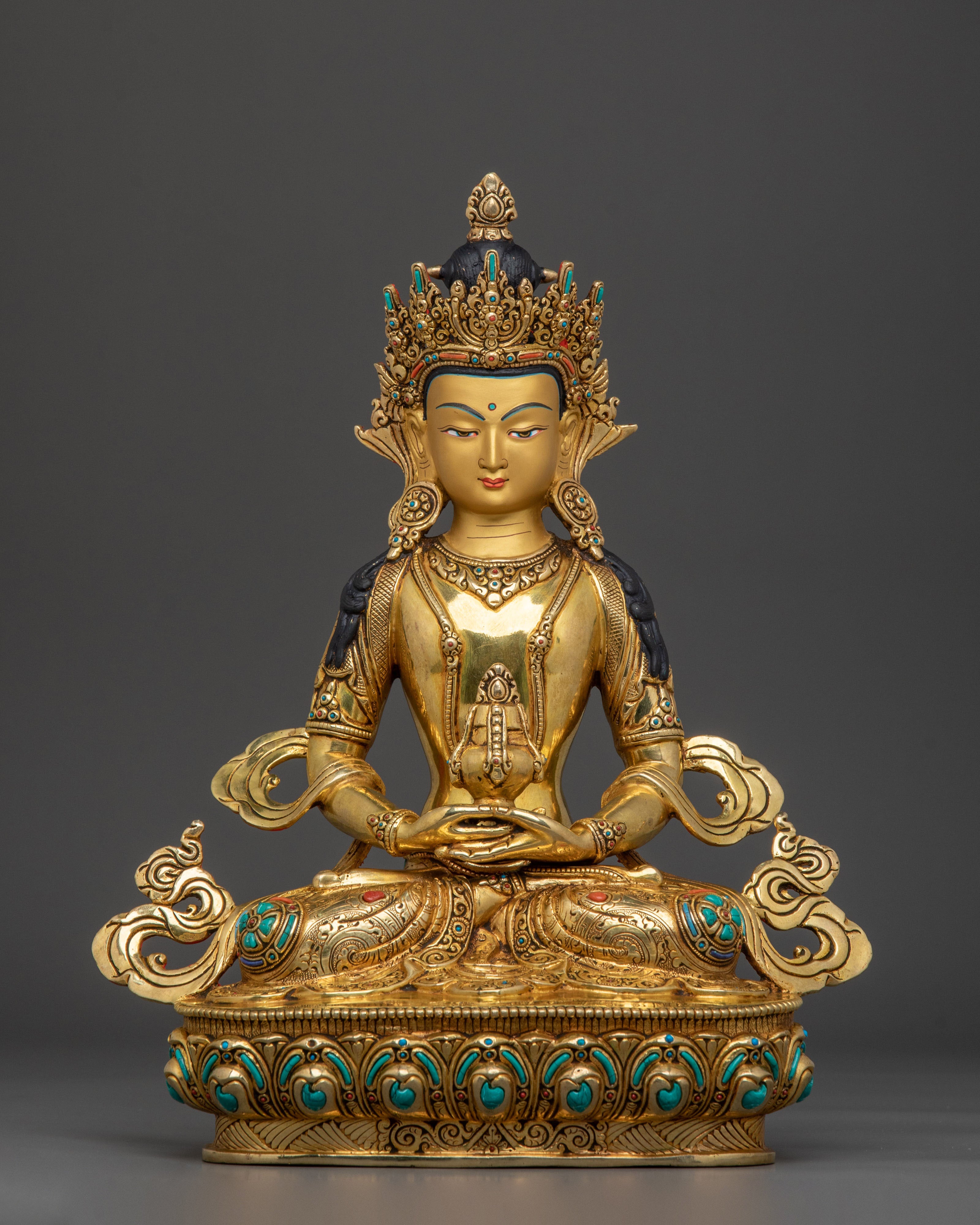 Handmade Six Bodhisattva Statue Set | 24K Gold Gilded Sacred Sculpture
