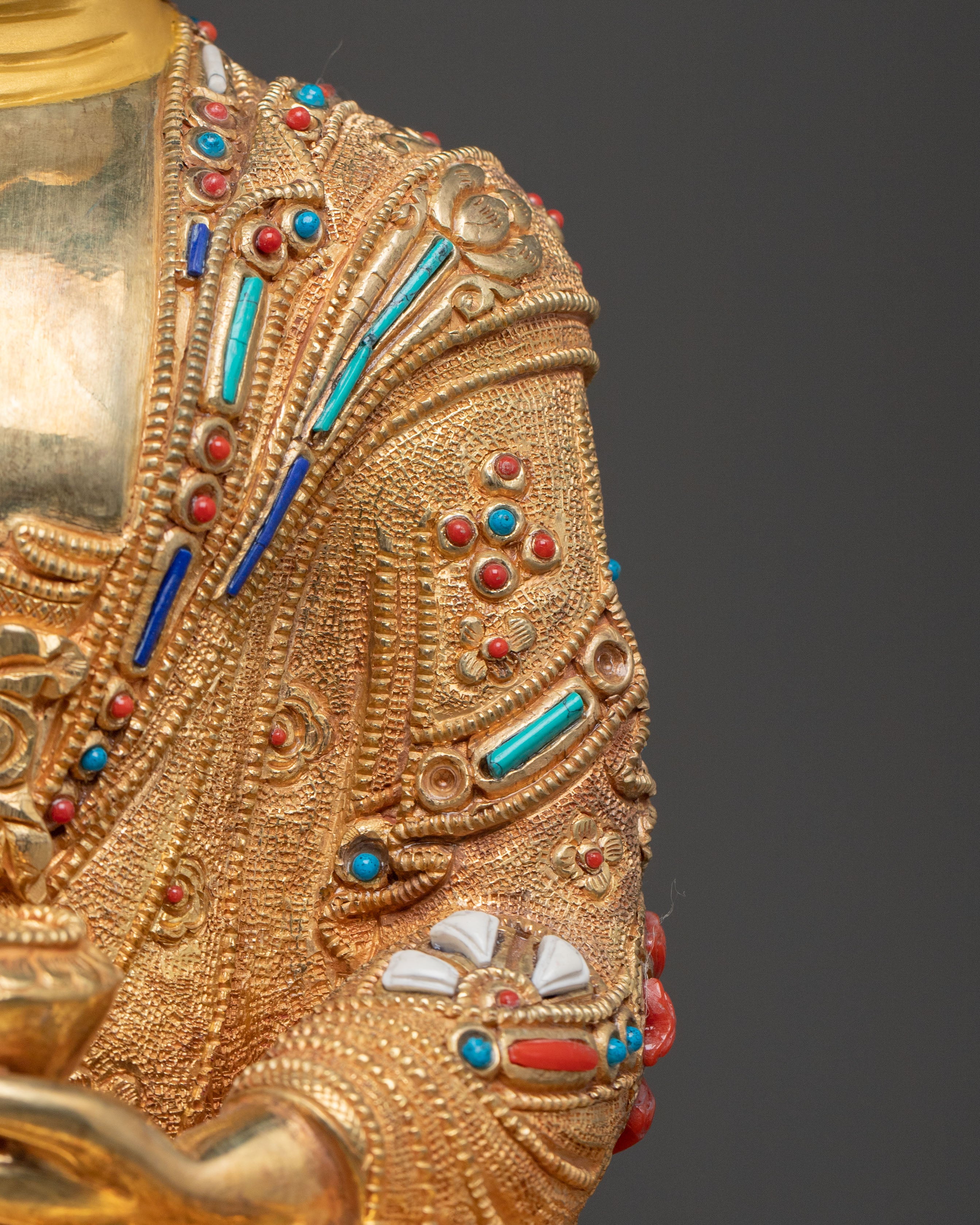 Shakyamuni Buddha: 24K Gold Gilded Enlightenment Idol