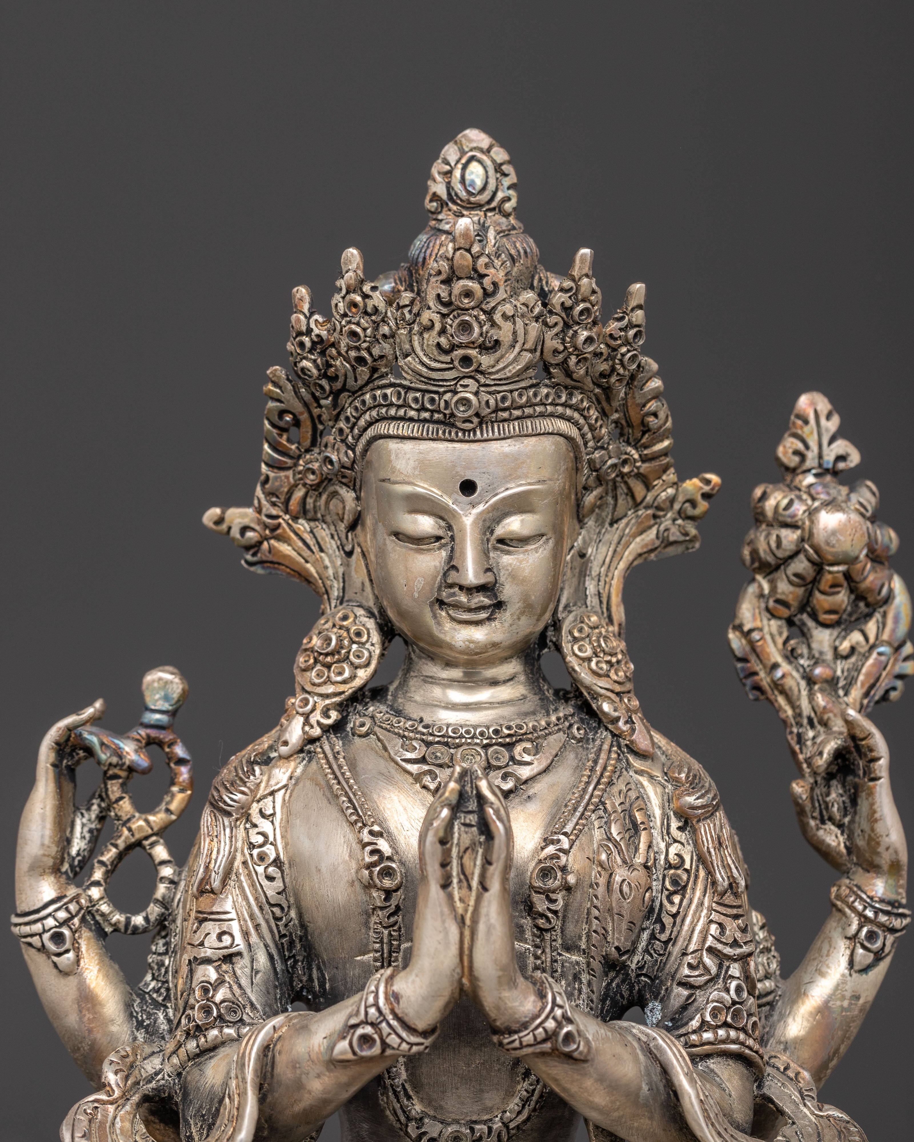 Himalayan Statue of Bodhisattva Chenrezig | Symbol of Compassion