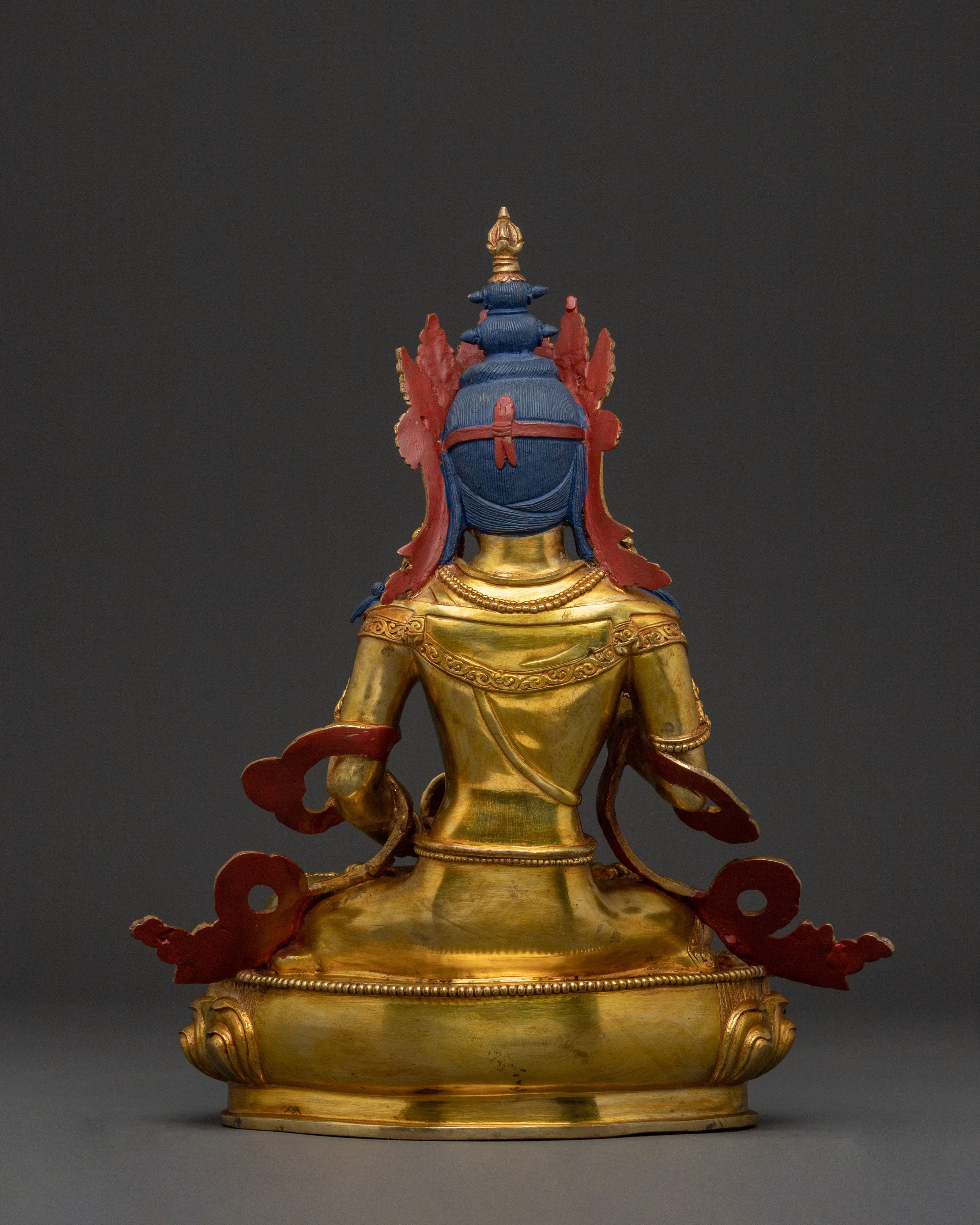 Vajrasattva Embodiment of Purity – Handcrafted 24K Gold Gilded Statue