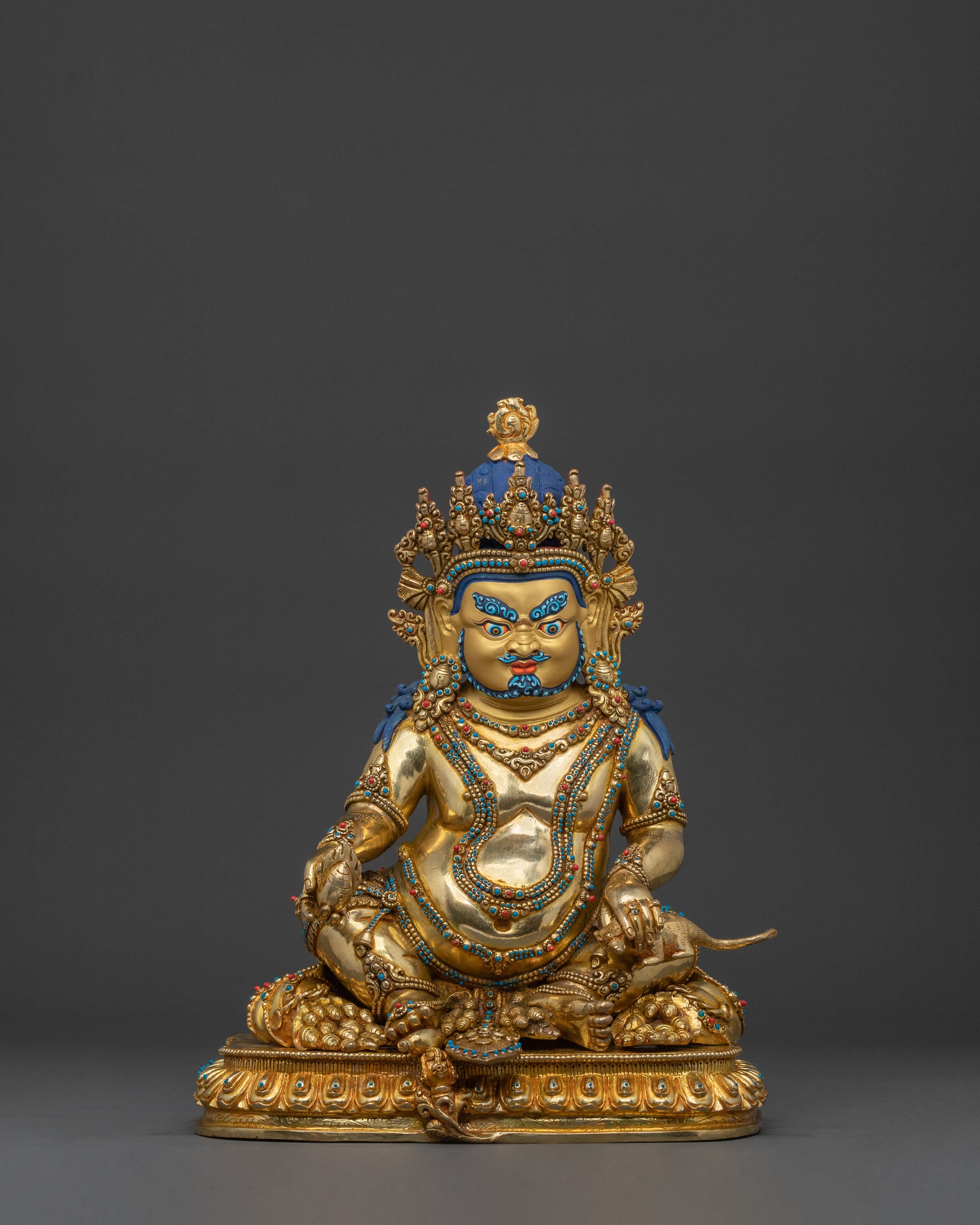 Dzambhala Spiritual Wealth Statue | Buddhist God of Prosperity Sculpture