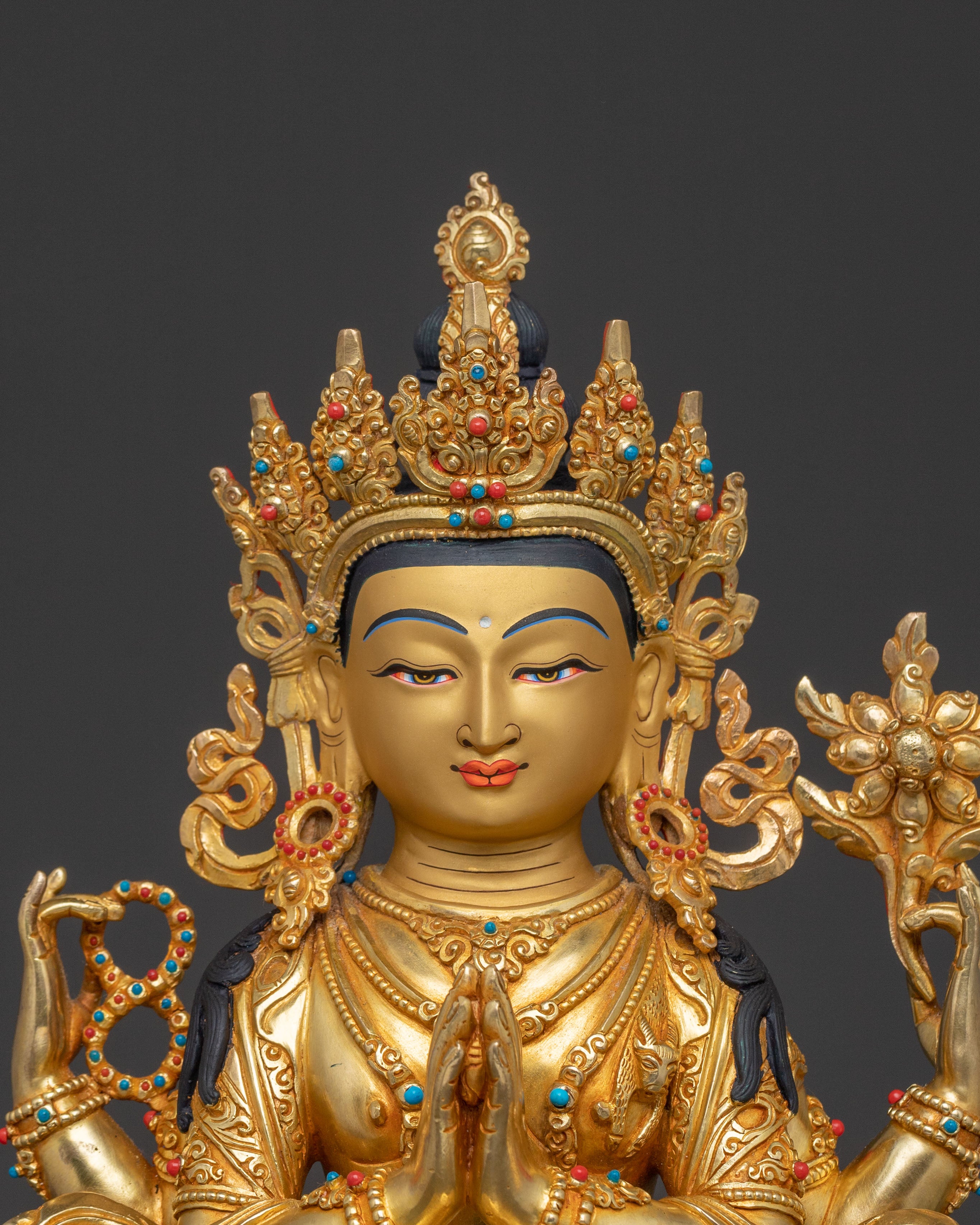 Handcrafted Chenrezig Statue | Serene Compassion
