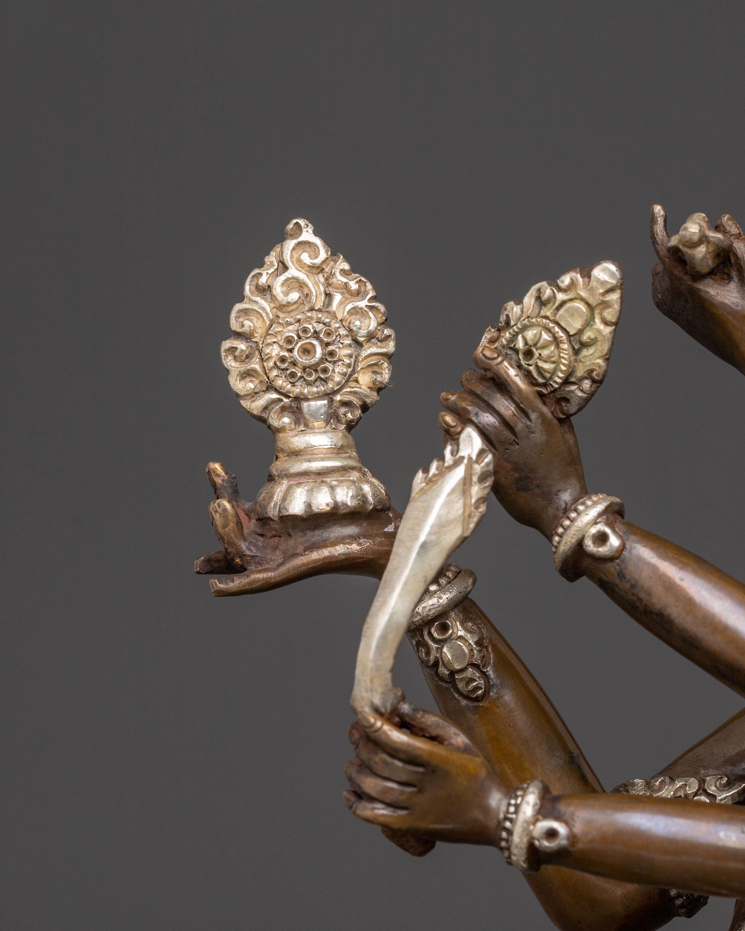 Guhyasamaja Sacred Statue – Oxidized Copper Masterpiece