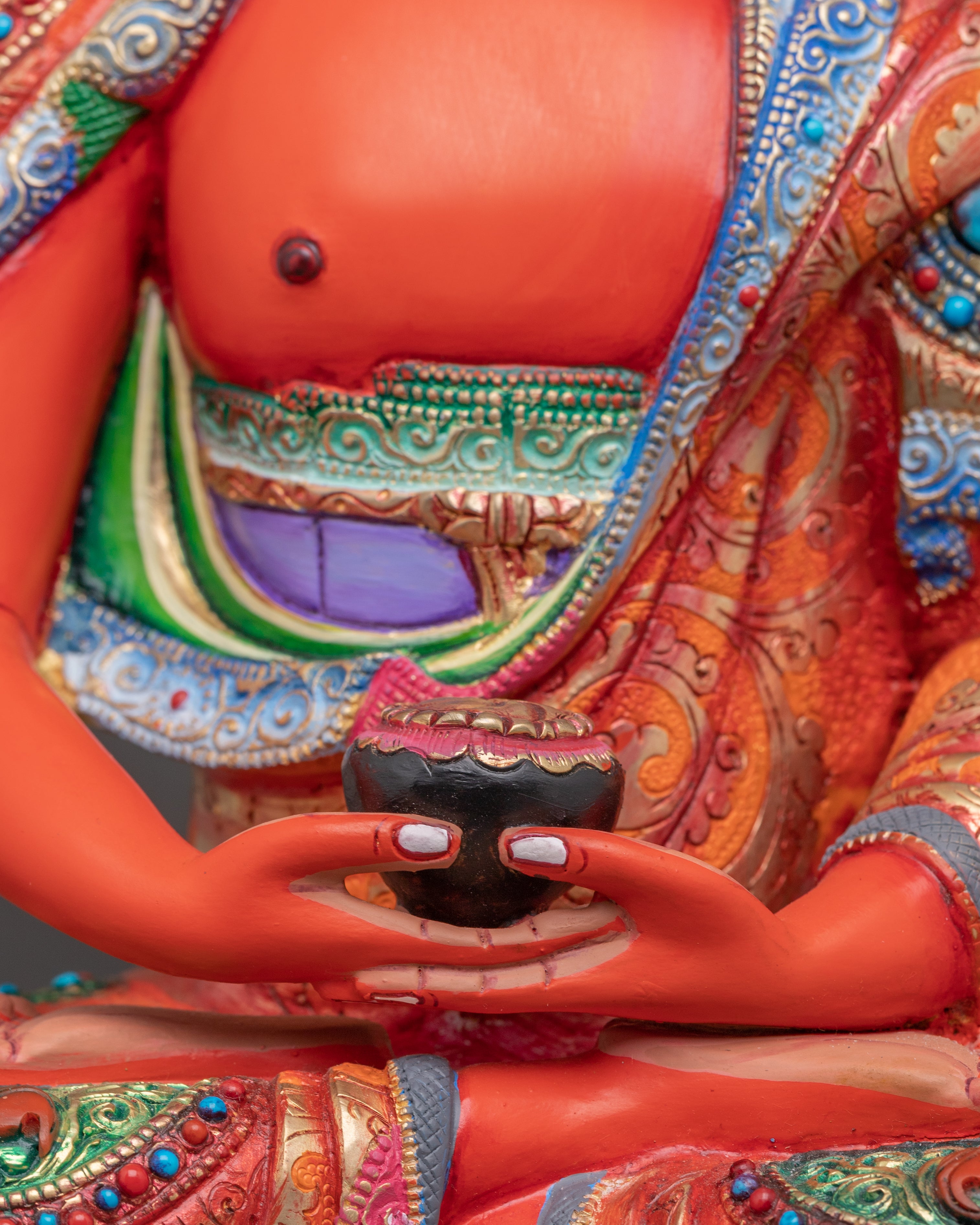 Handcrafted Amitabha Buddha Copper Statue