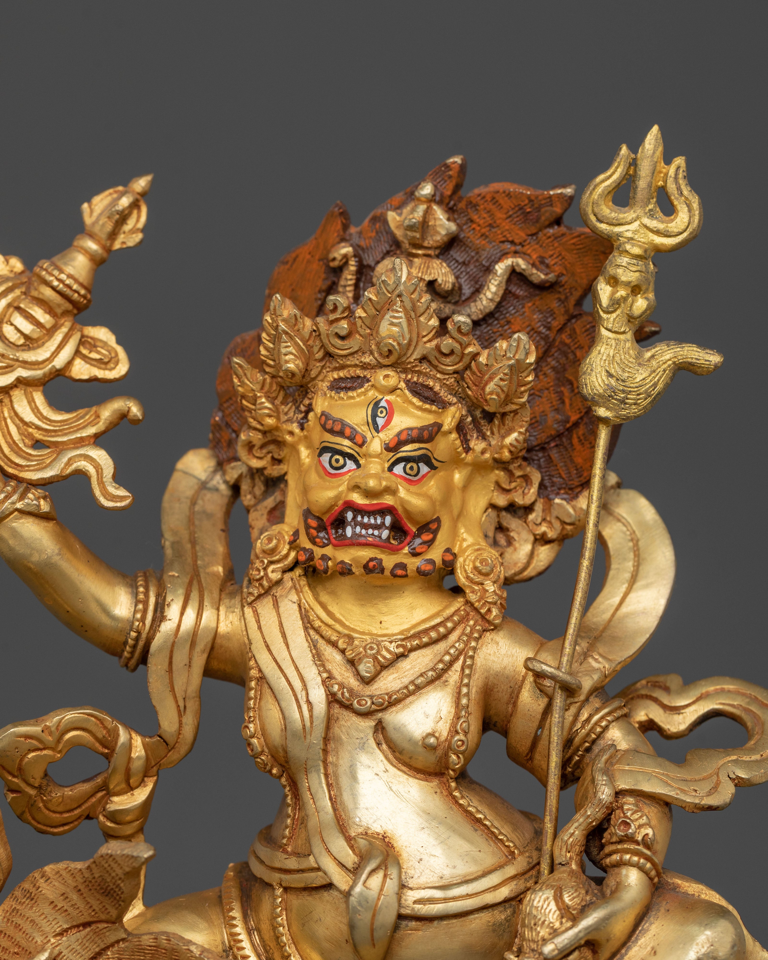 White Dzambhala Handcrafted Sculpture: Purity and Abundance