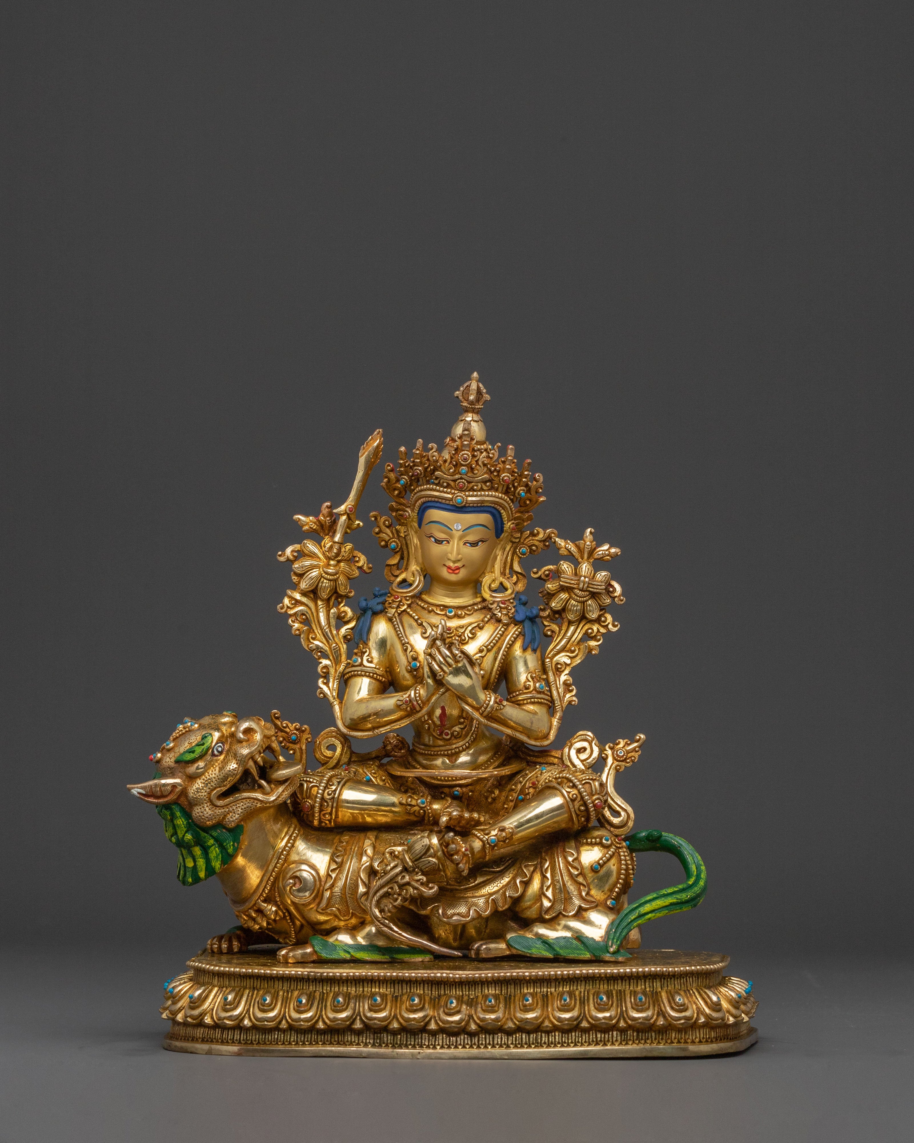 White Manjushri Statue | Made In Nepal