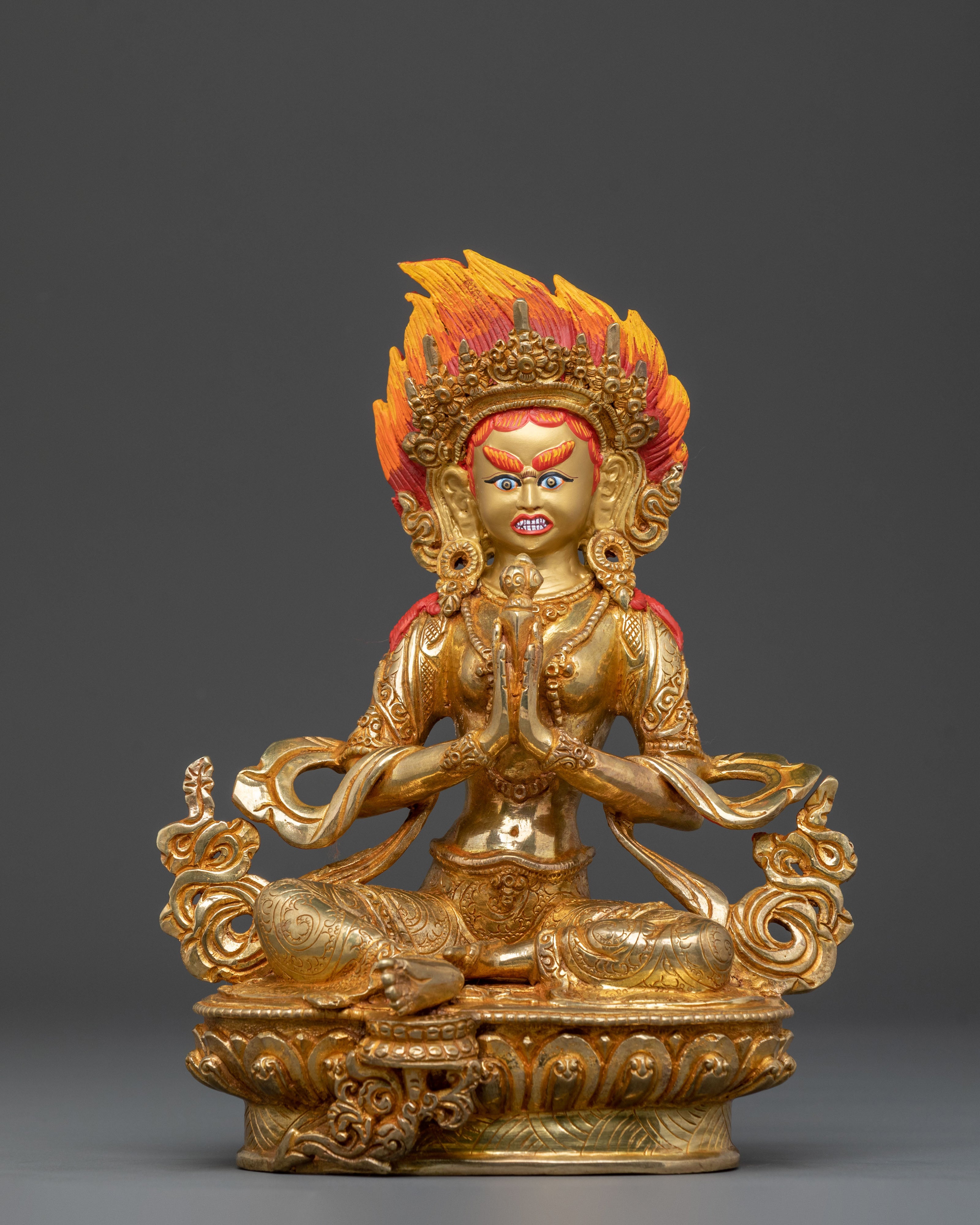 21 Tara: Handcrafted 24K Gold Gilded Statue Set