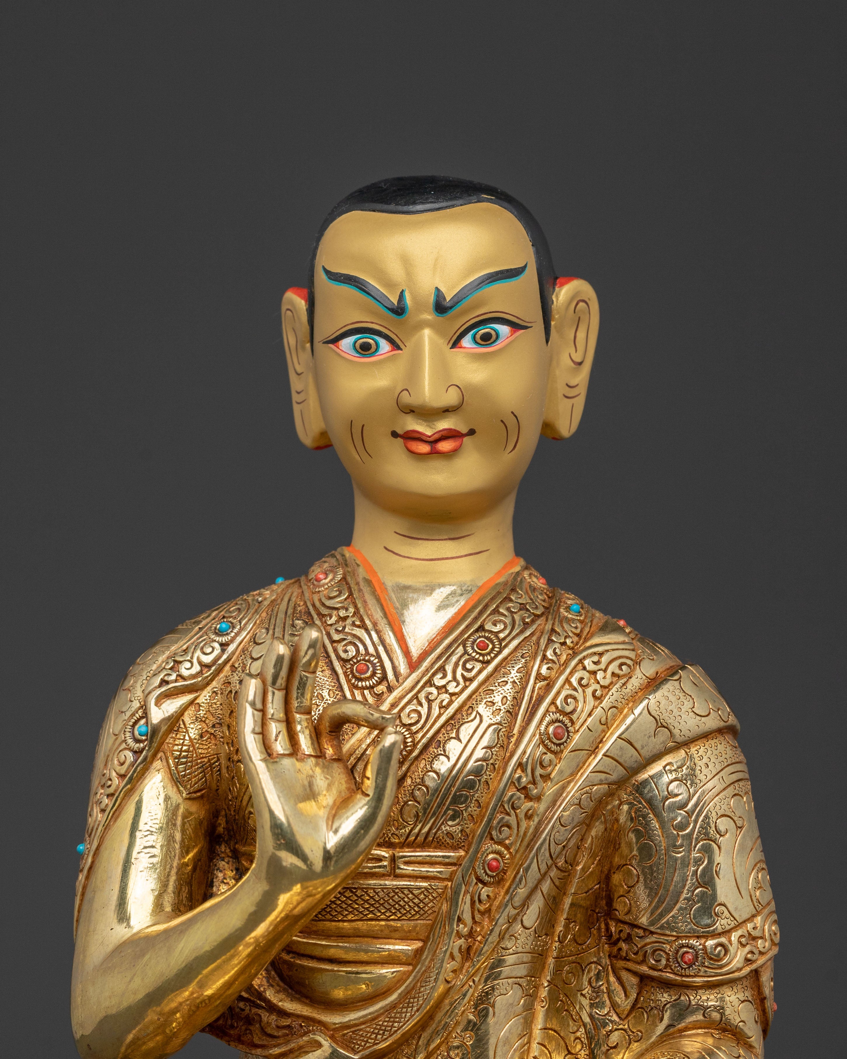 Tsongkhapa with Disciples Statue | Buddhist Masters