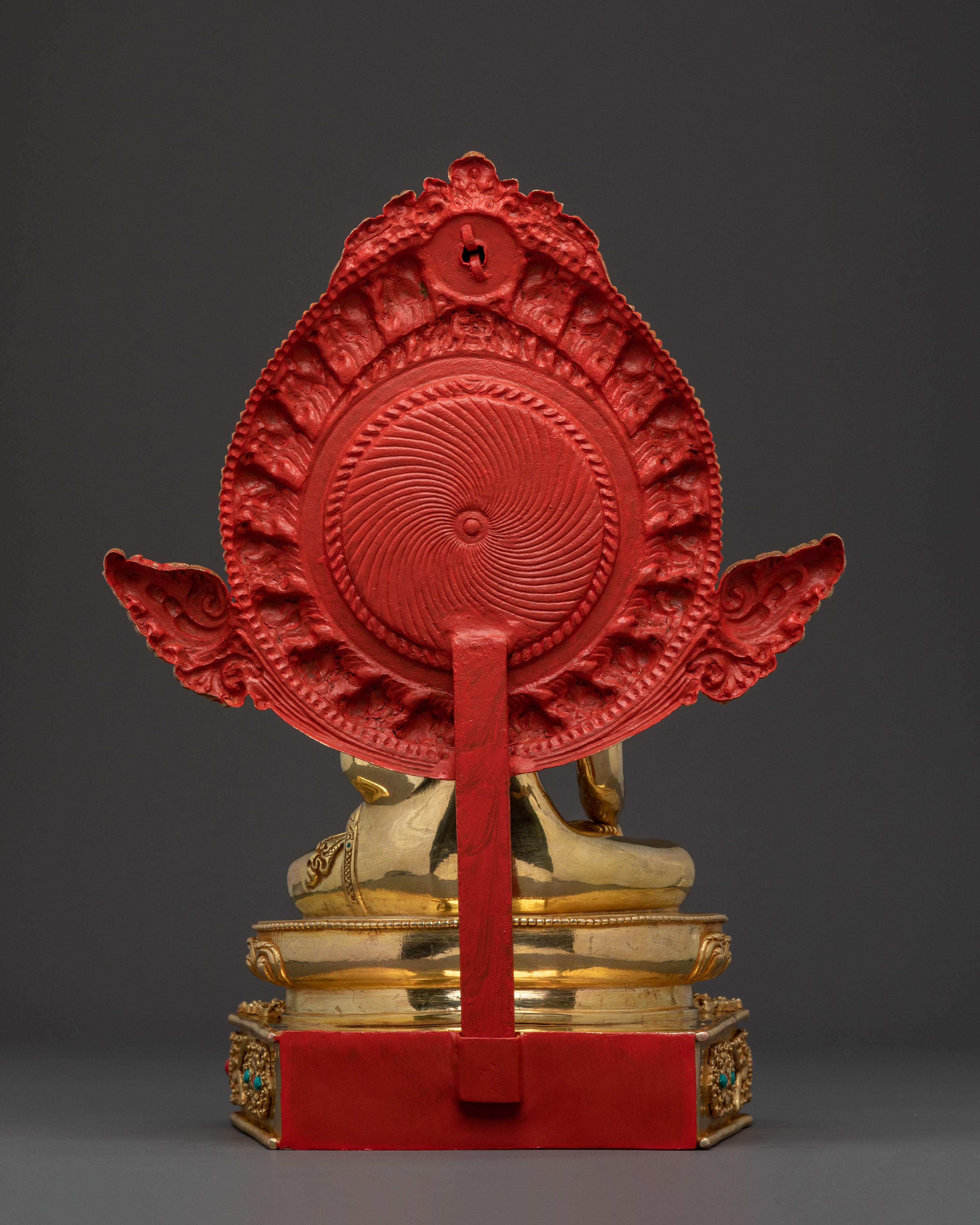 Shakyamuni Buddha Statue on Throne | Sacred Figure