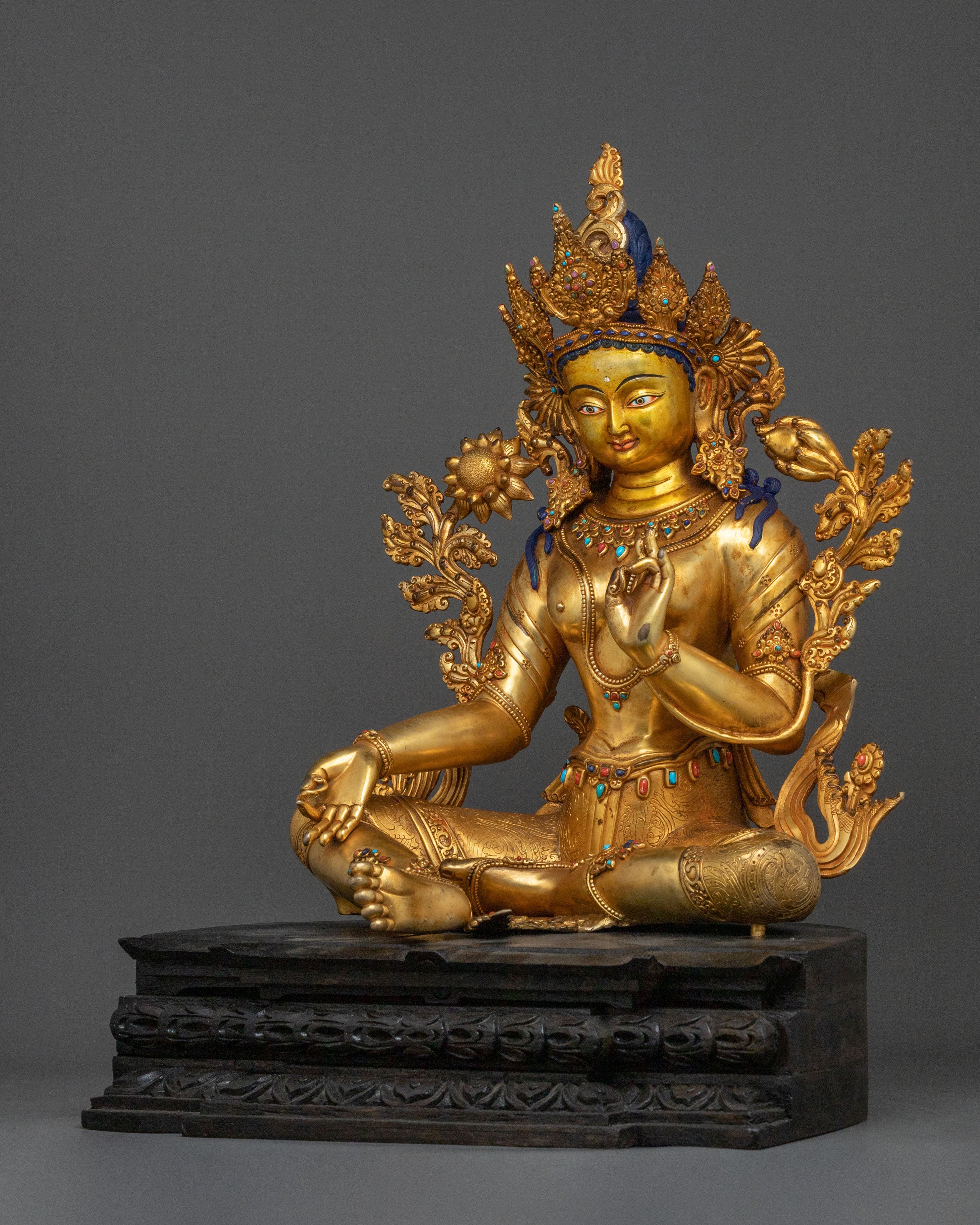 Green Tara Sacred Statue | Tibetan Goddess