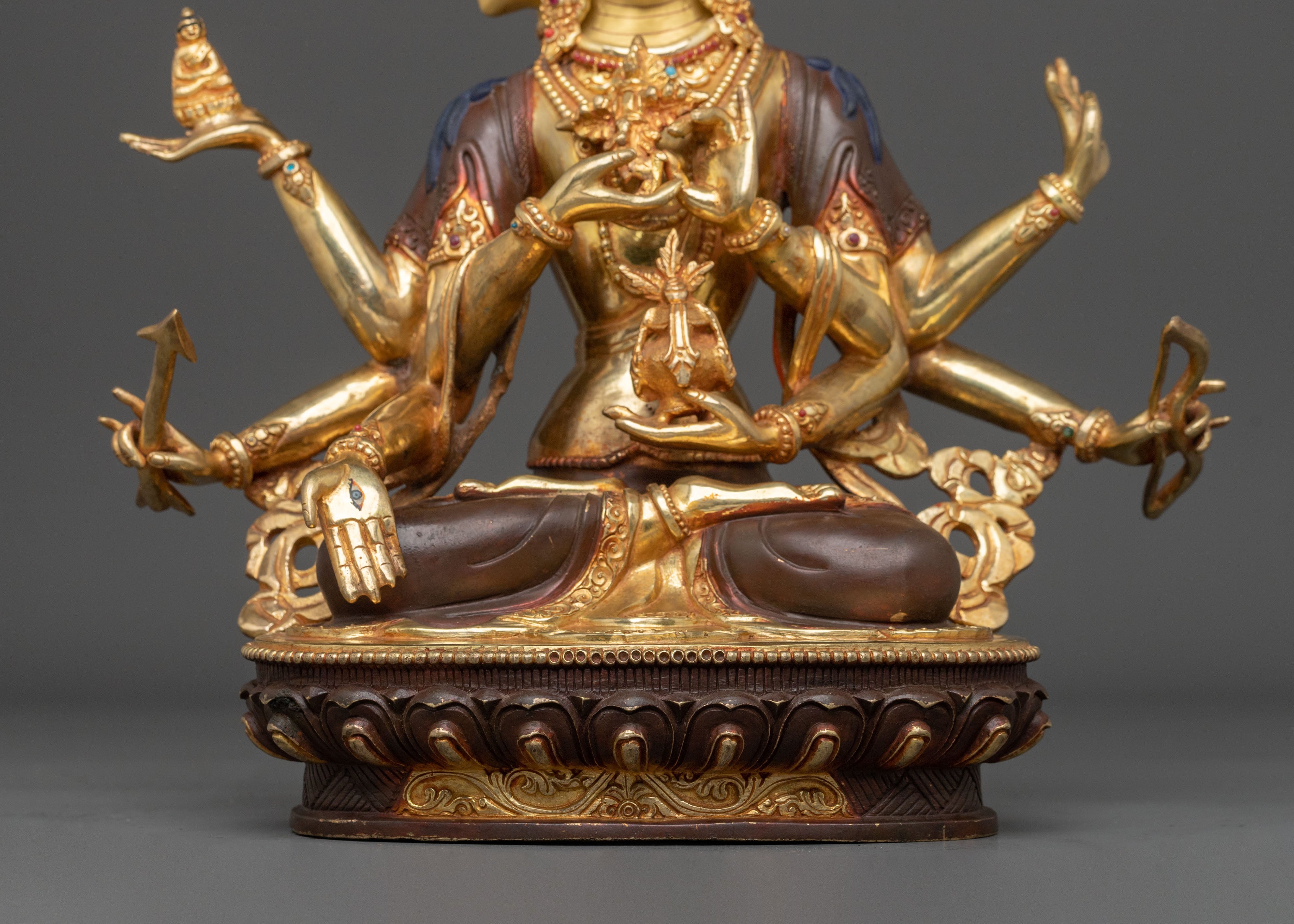 Dakini Namgyalma Statue | 24K Gold Gilded Figurine