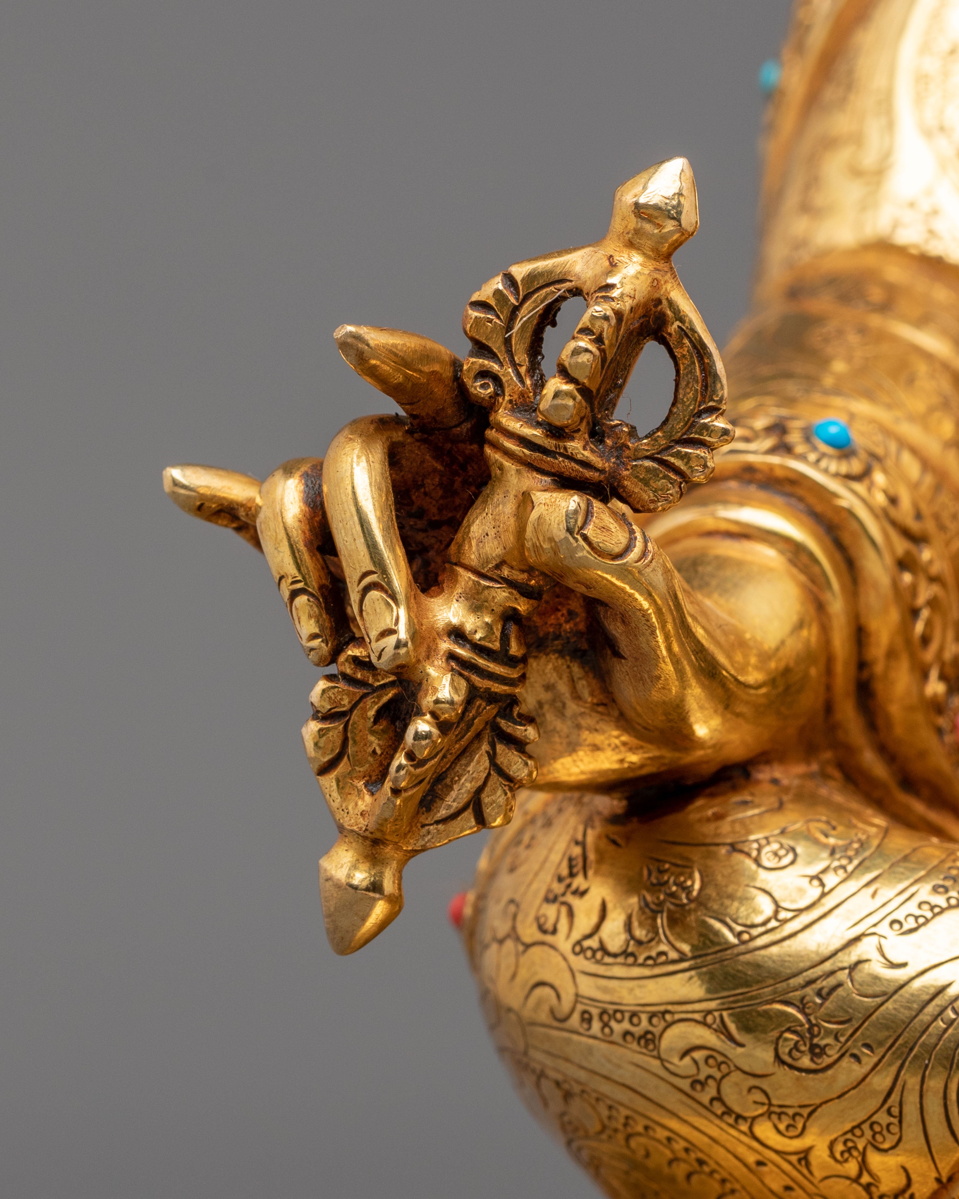 Guru Rinpoche Statue | Tibetan Buddhist Sculpture of Wisdom