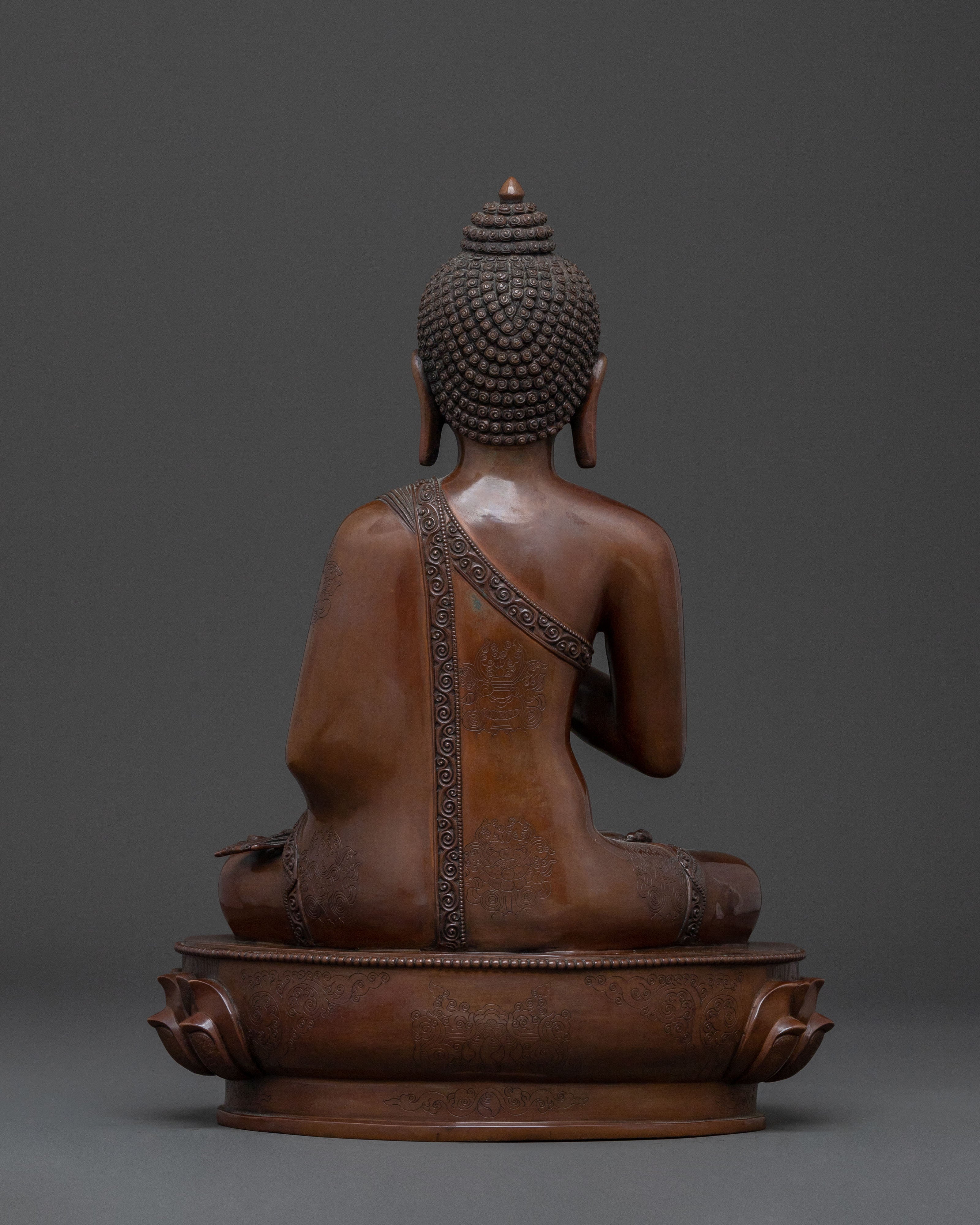 Amogasiddhi Wisdom Buddha | Oxidized Copper Statue