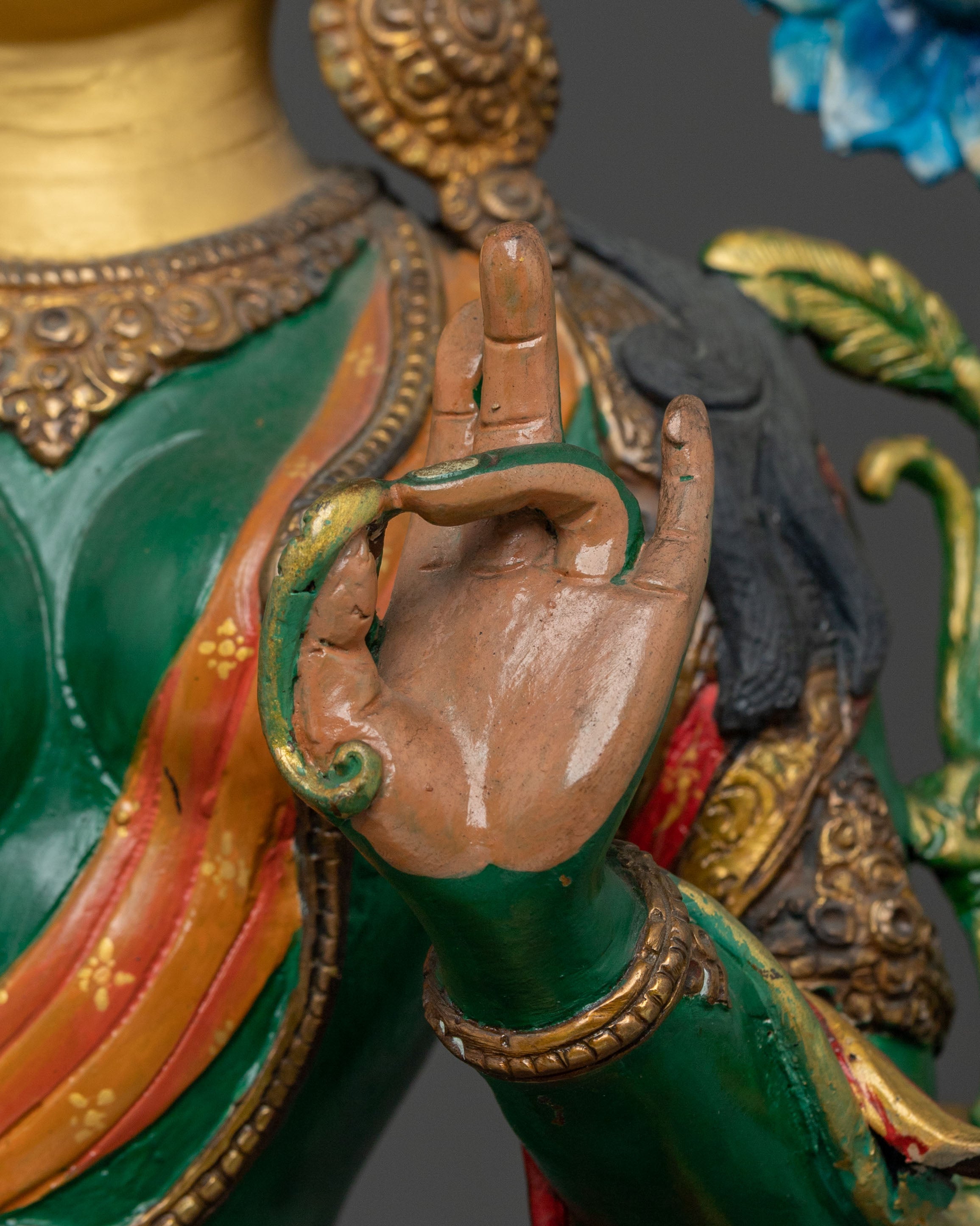 Green Tara Peaceful Figurine | Goddess of Compassion