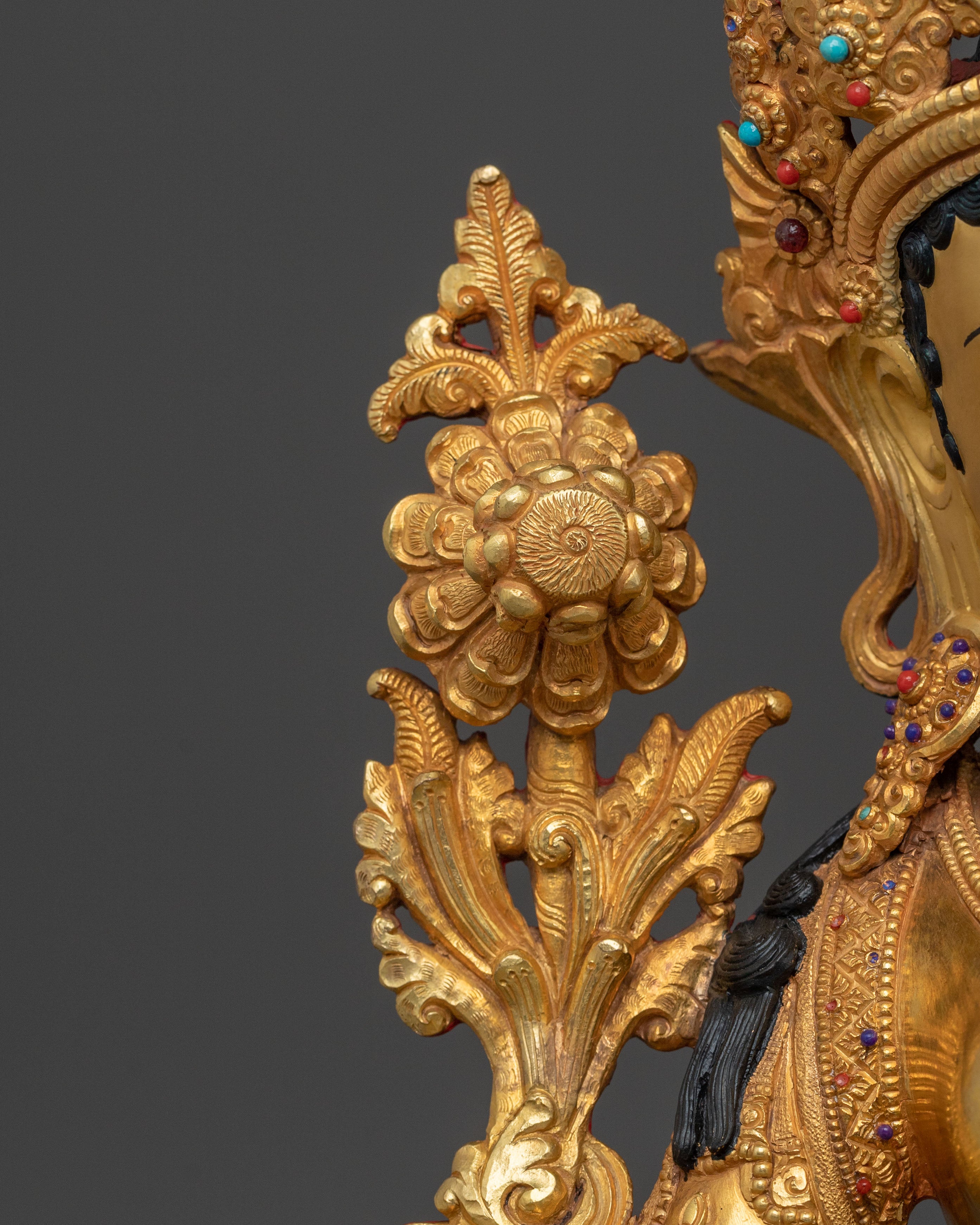 Tibetan Green Tara Compassion Goddess Statue