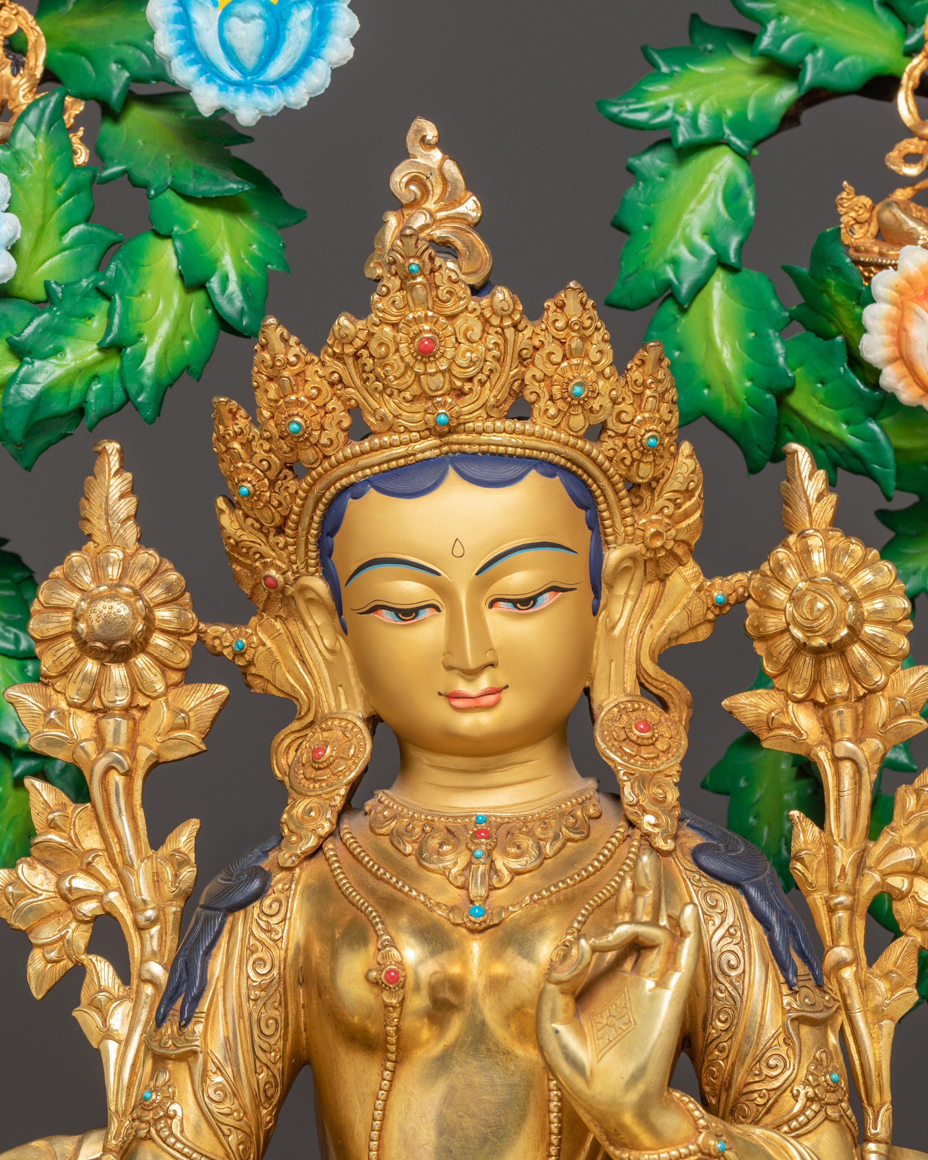 Divine 21 Tara Statue Set | Traditional Himalayan Sculpture