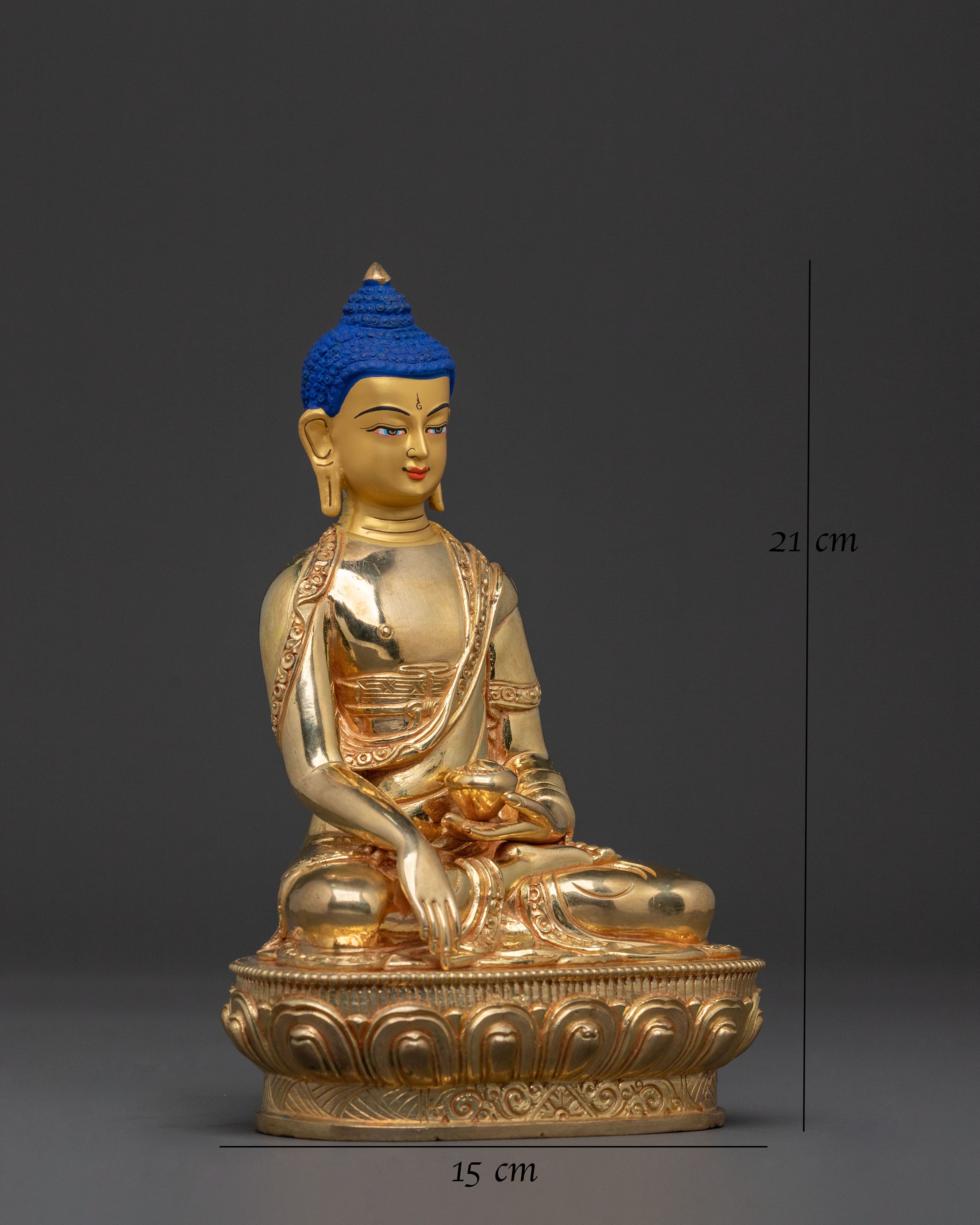 Shakyamuni Buddha Serene Golden Statue – Handcrafted Perfection