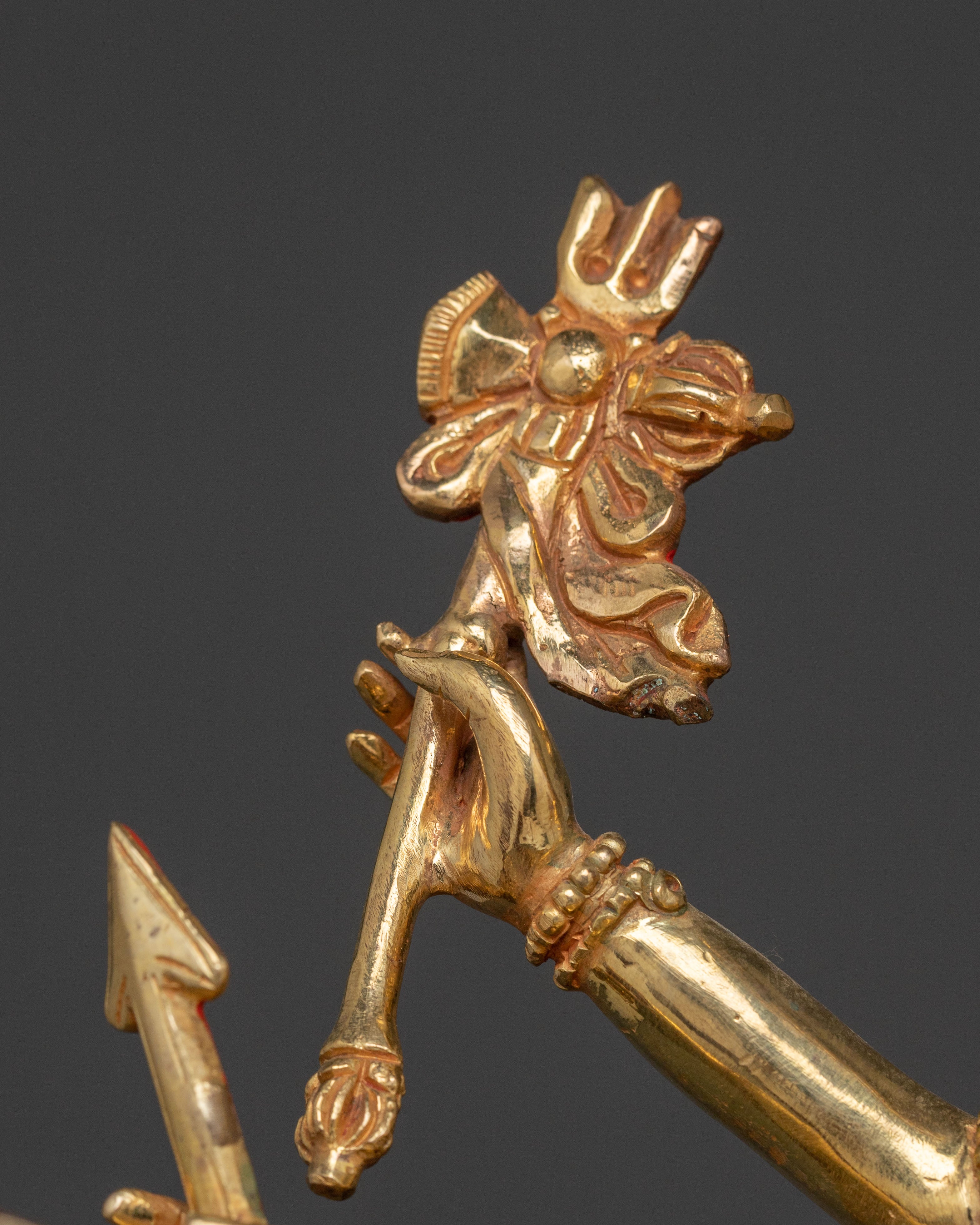 Marici Gold Gilded Sacred Statue - Radiant Protector Art
