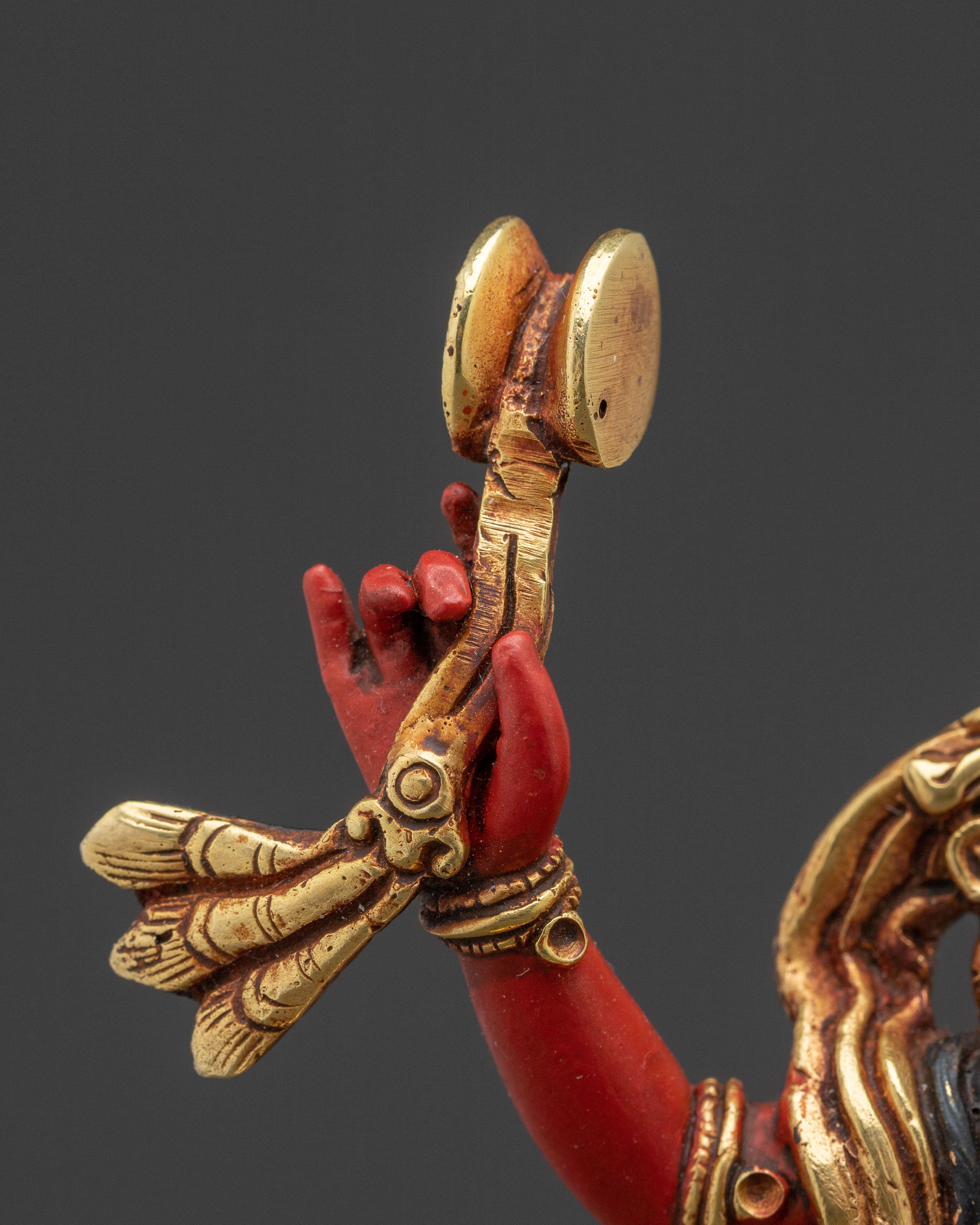 Spiritual Statue of Machig Labdron – Hand-Painted Silver Plating Statue