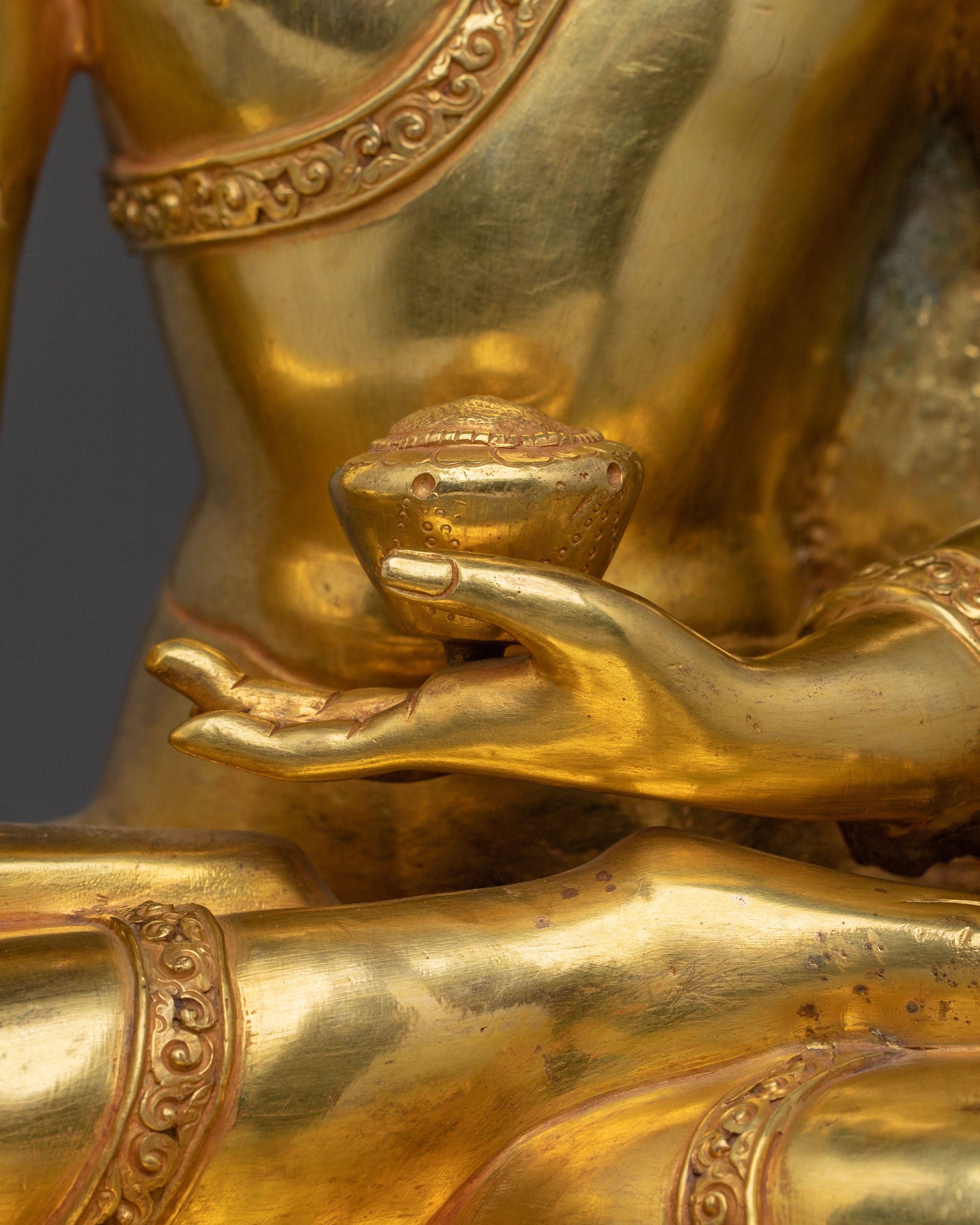 Buddhist Ritual Shakyamuni Buddha Statue | Traditional Altar Decor Statue