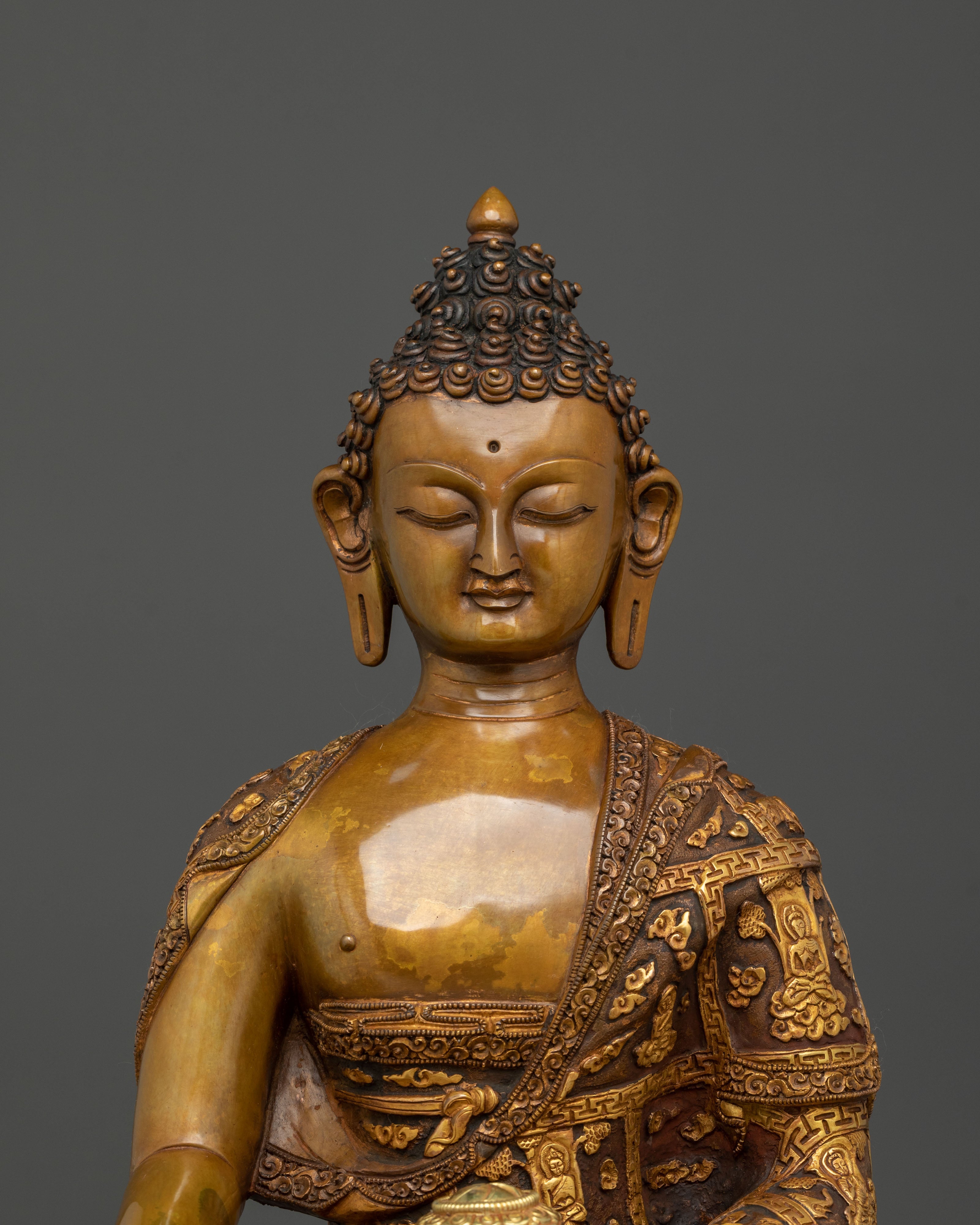 Hand-Carved Shakyamuni Buddha Figurine | Home Decor