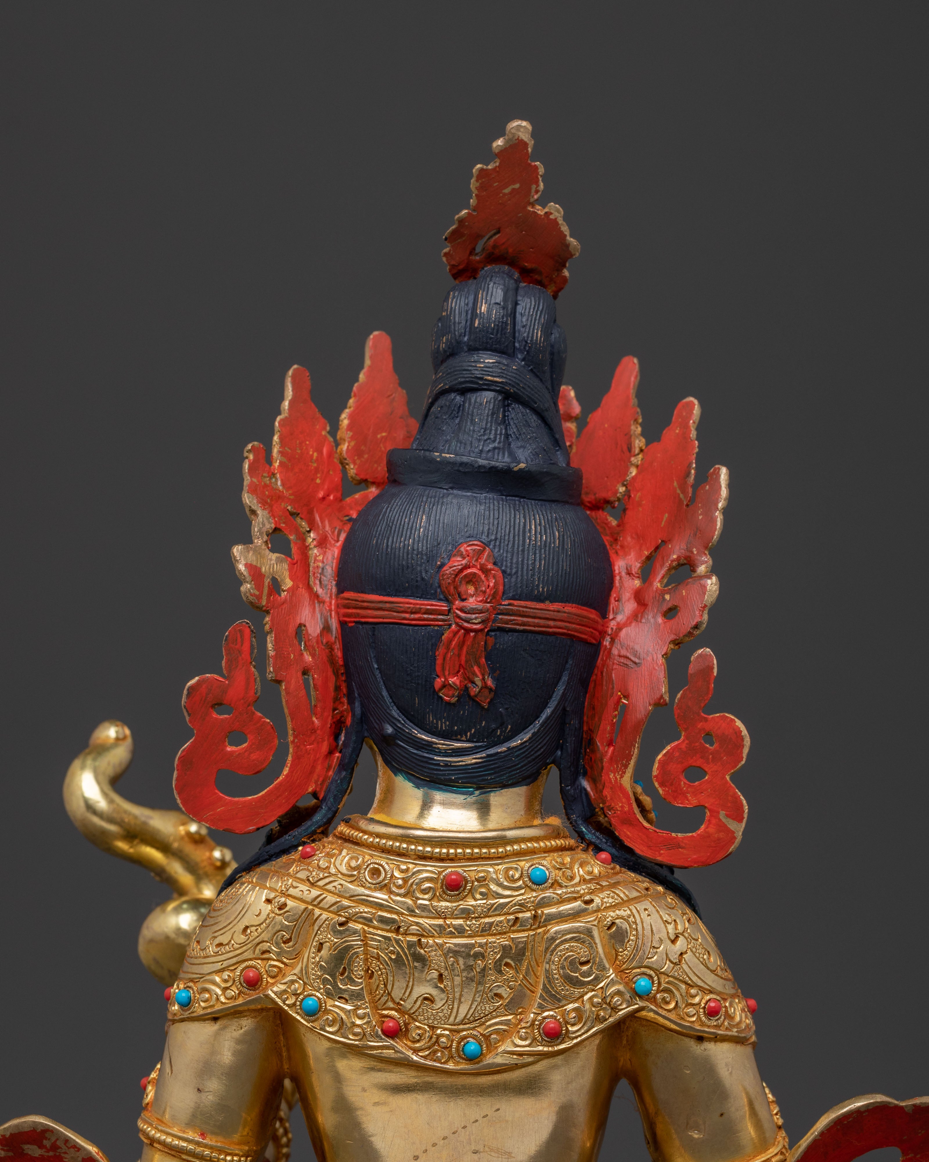 Goddess Saraswati Golden Statue | Knowledge Figure
