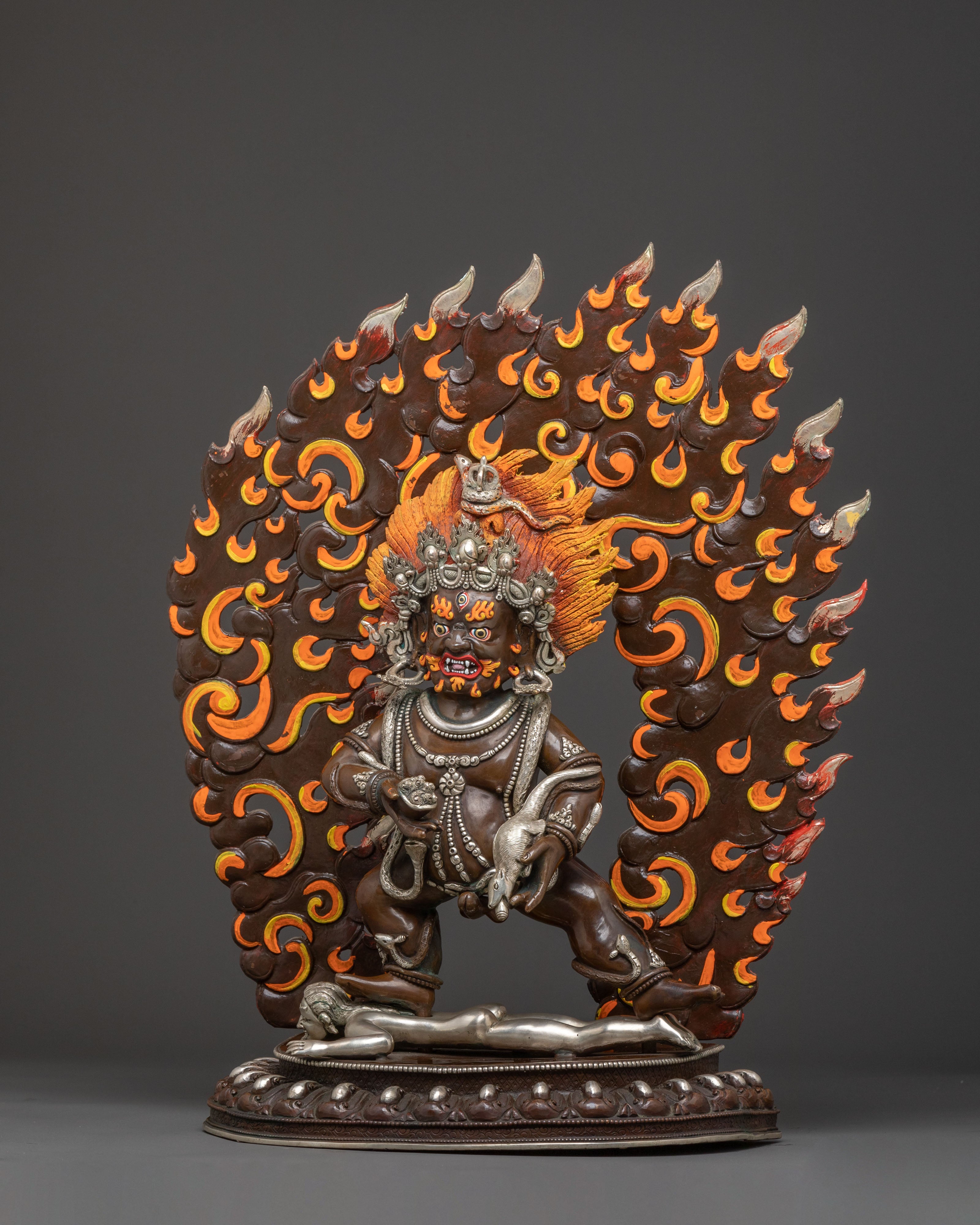 Black Dzambhala Handcrafted Statue – Oxidized Copper