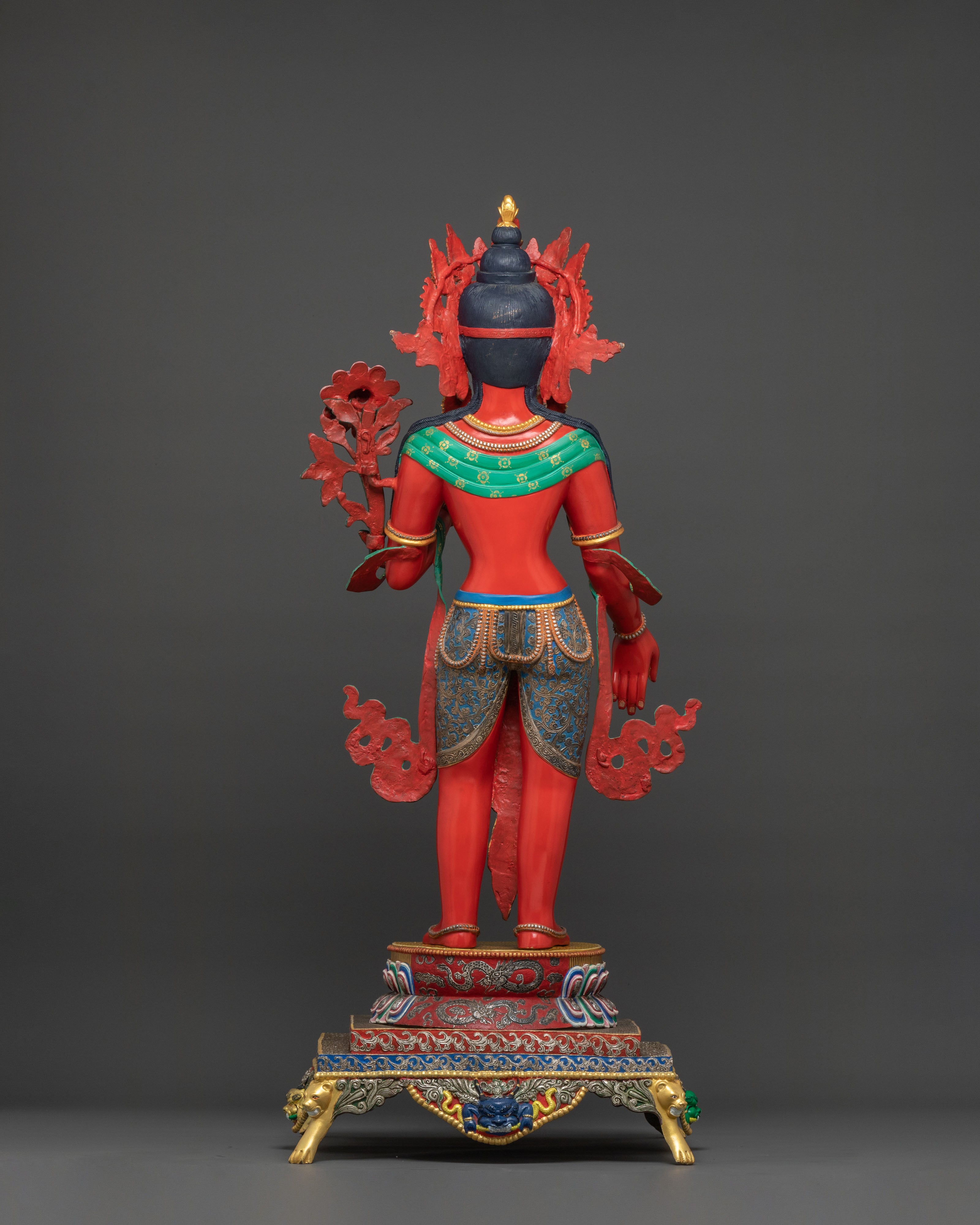 Monumental Standing Padmapani Lokeshwor Statue | Buddhist Compassion Deity