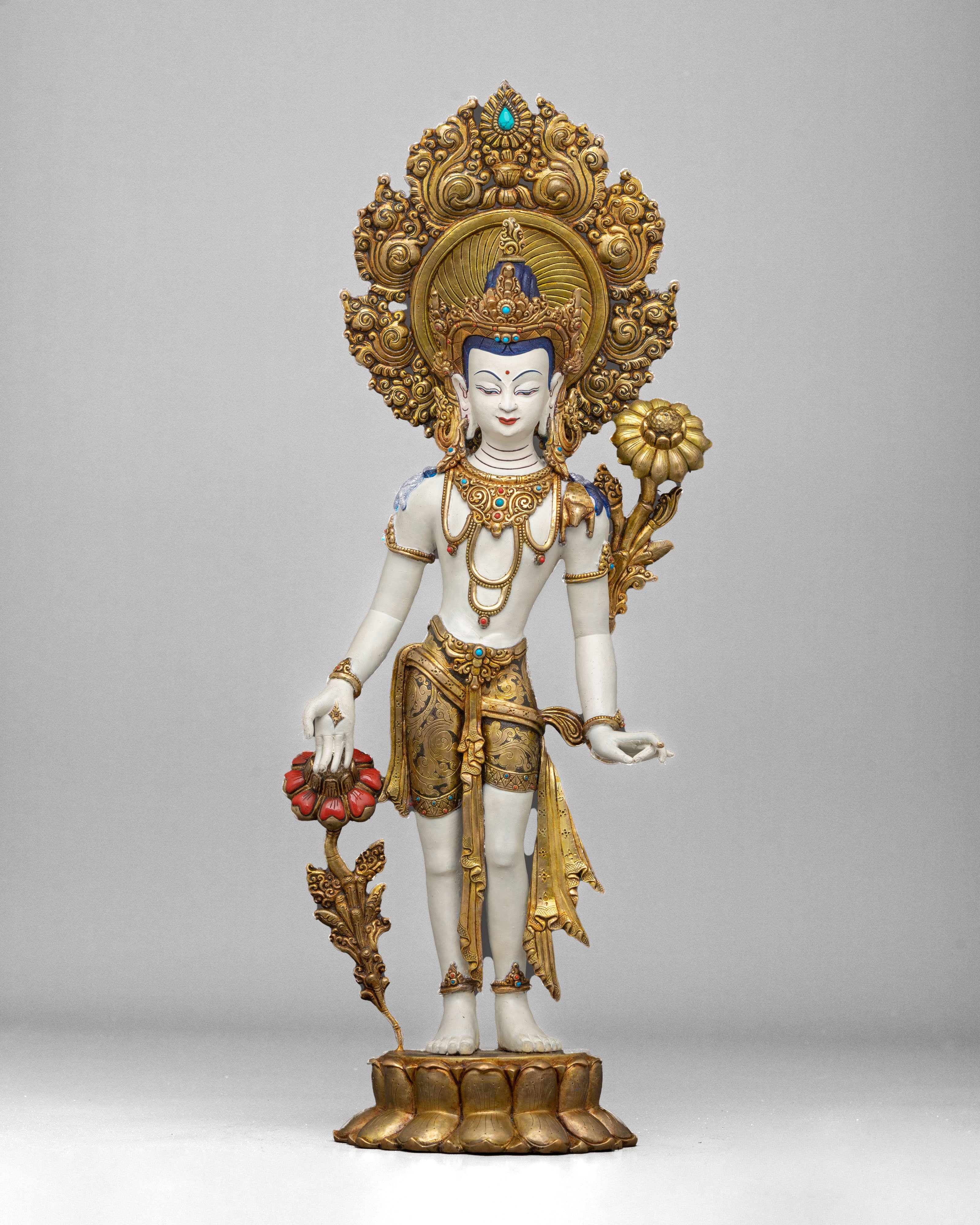 Bodhisattva Lokeshwor Statue | Meditation Altar Decor