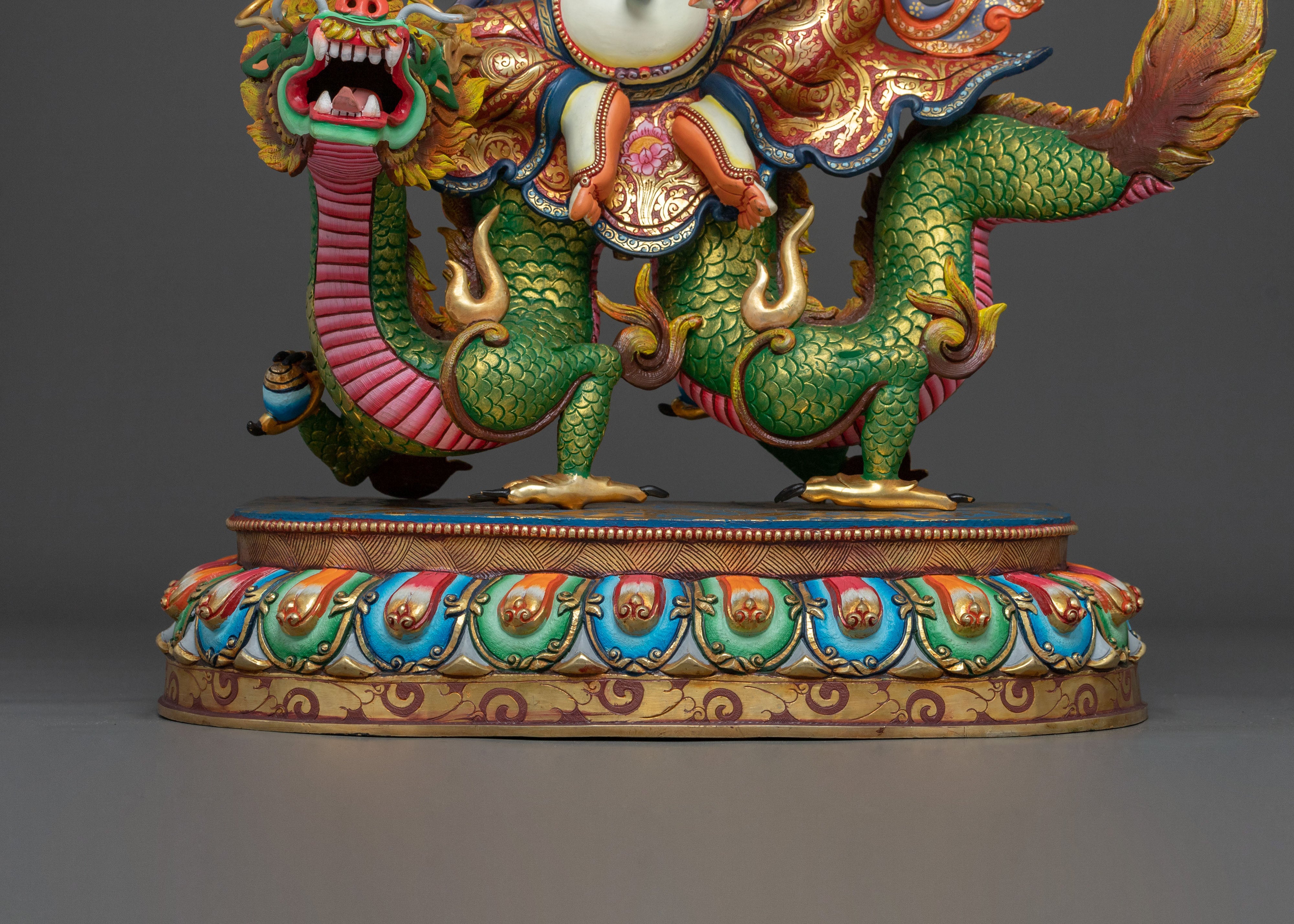 White Dzambhala Sacred Figurine | Symbol of Prosperity