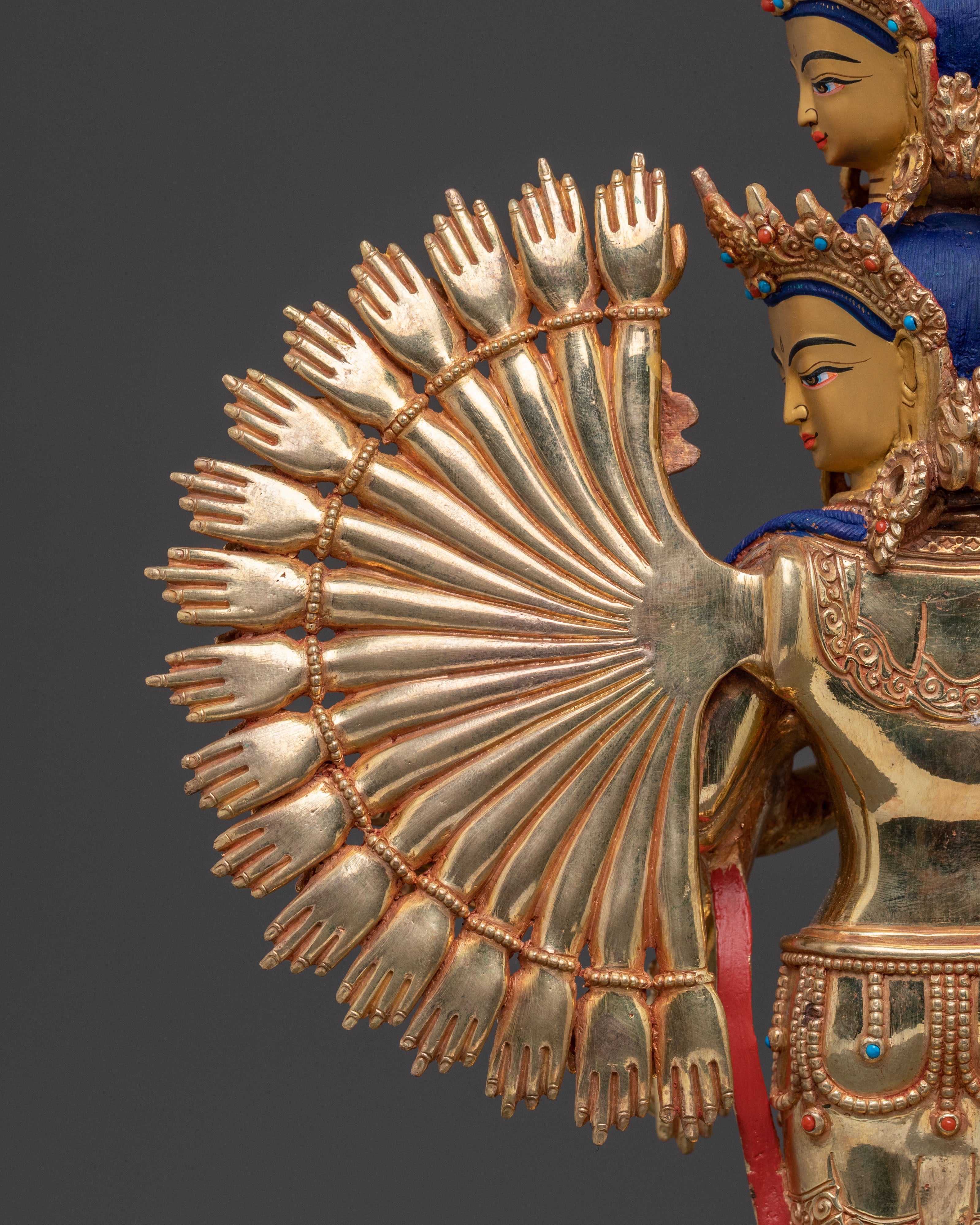 1000 Armed Chenrezig Figurine | Buddhist Icon
