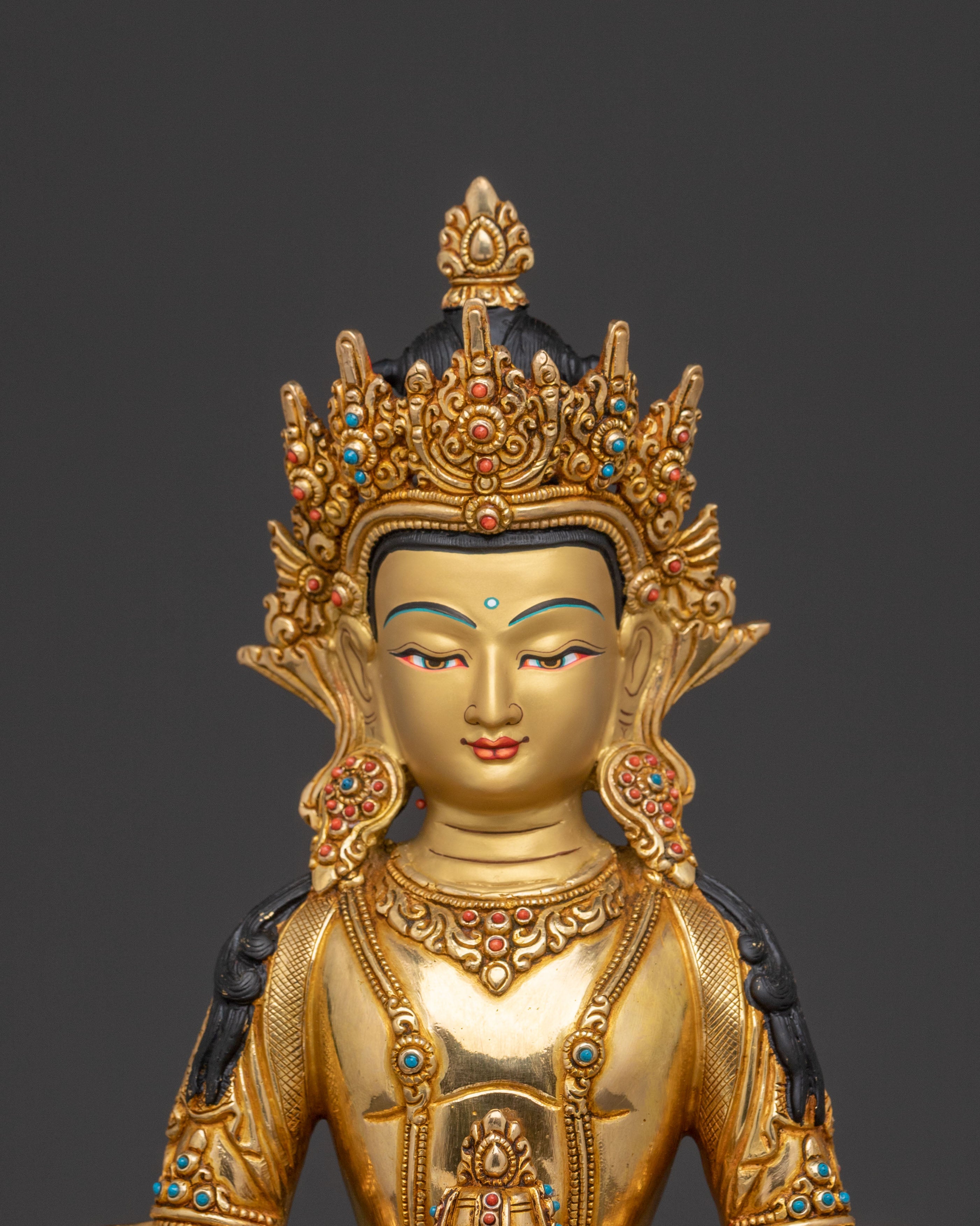 Amitayus Compassion Longevity Statue | Sacred Tibetan Artwork
