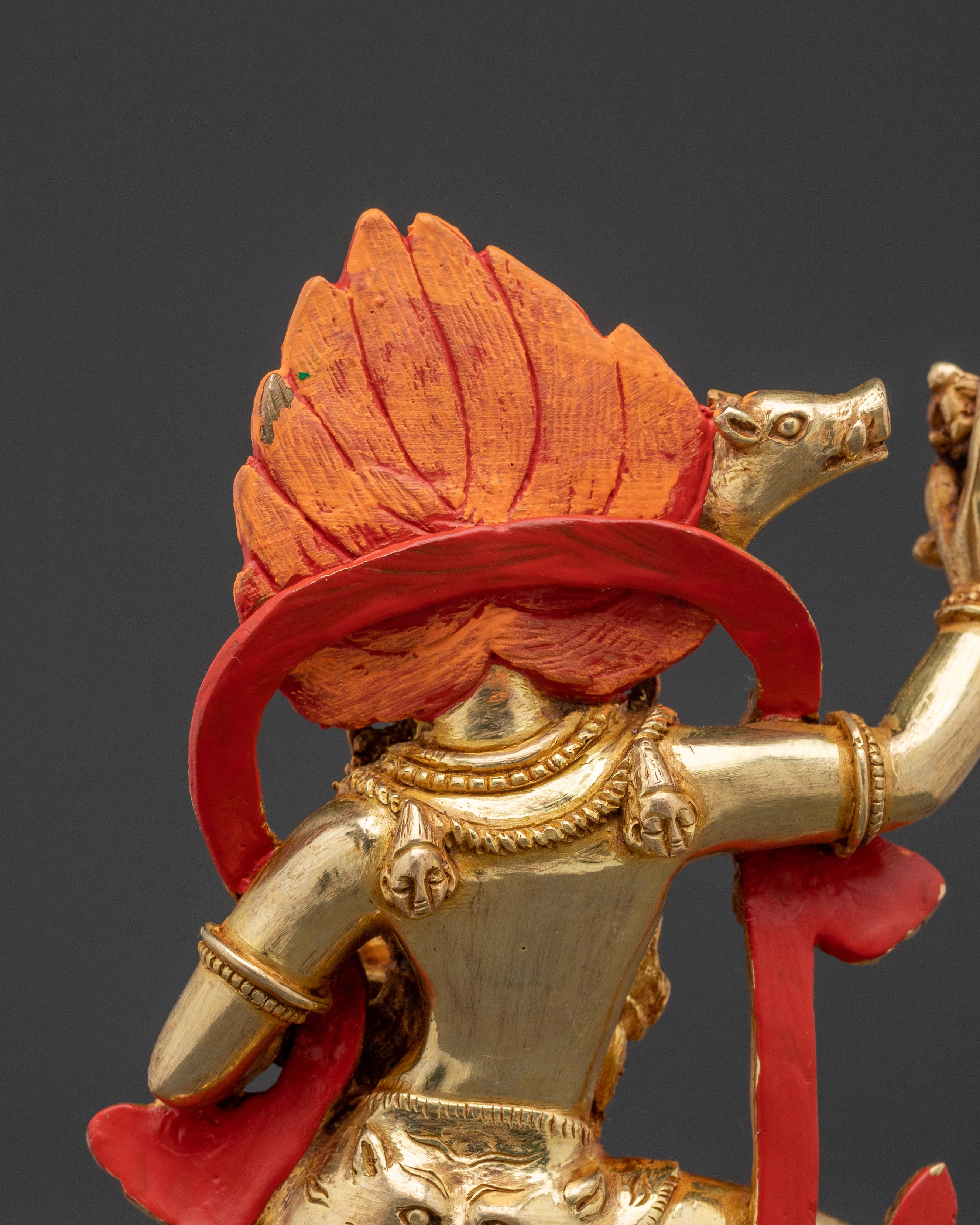 Dorje Phagmo Handcrafted Statue | 24K Gold Gilded Copper Statue