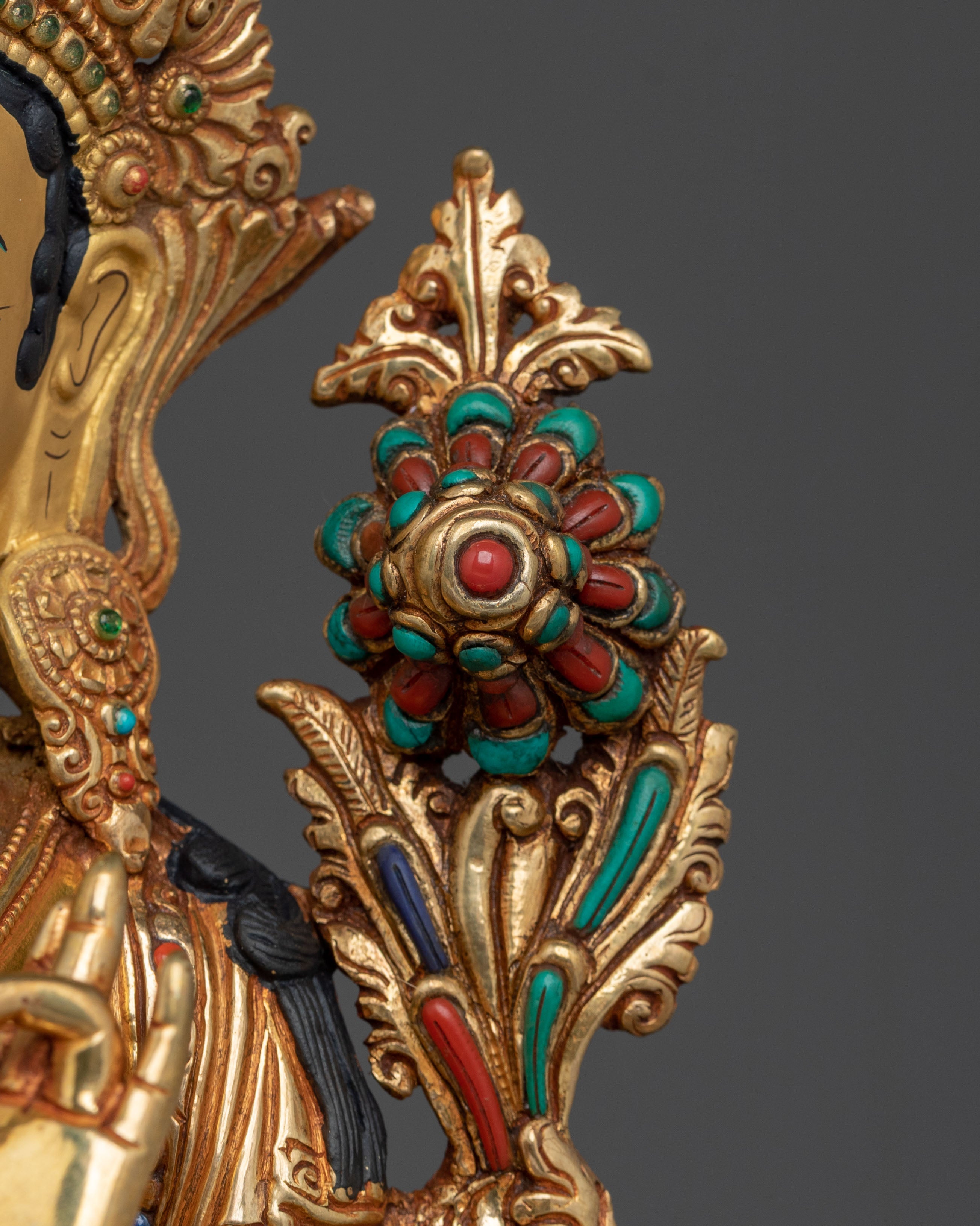 Green Tara Sacred Figurine | Tibetan Buddhist Goddess